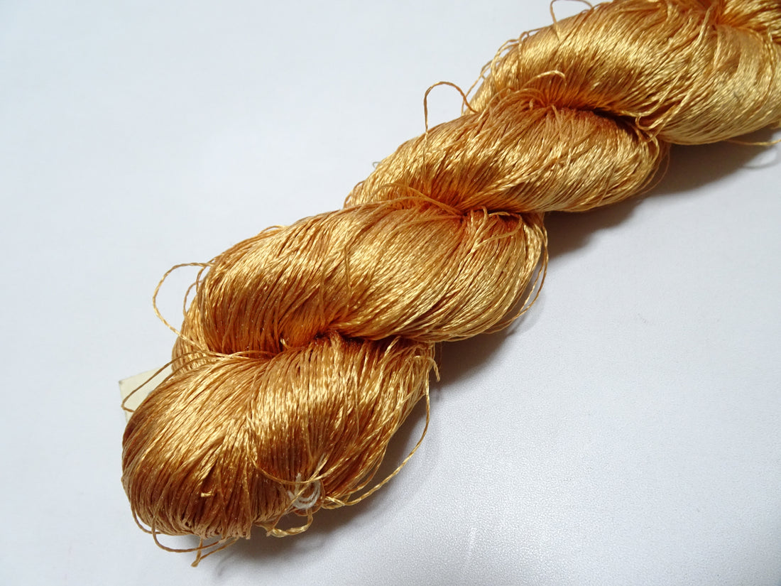 Japanese Vintage Twisted Silk Thread Embroidery 19441