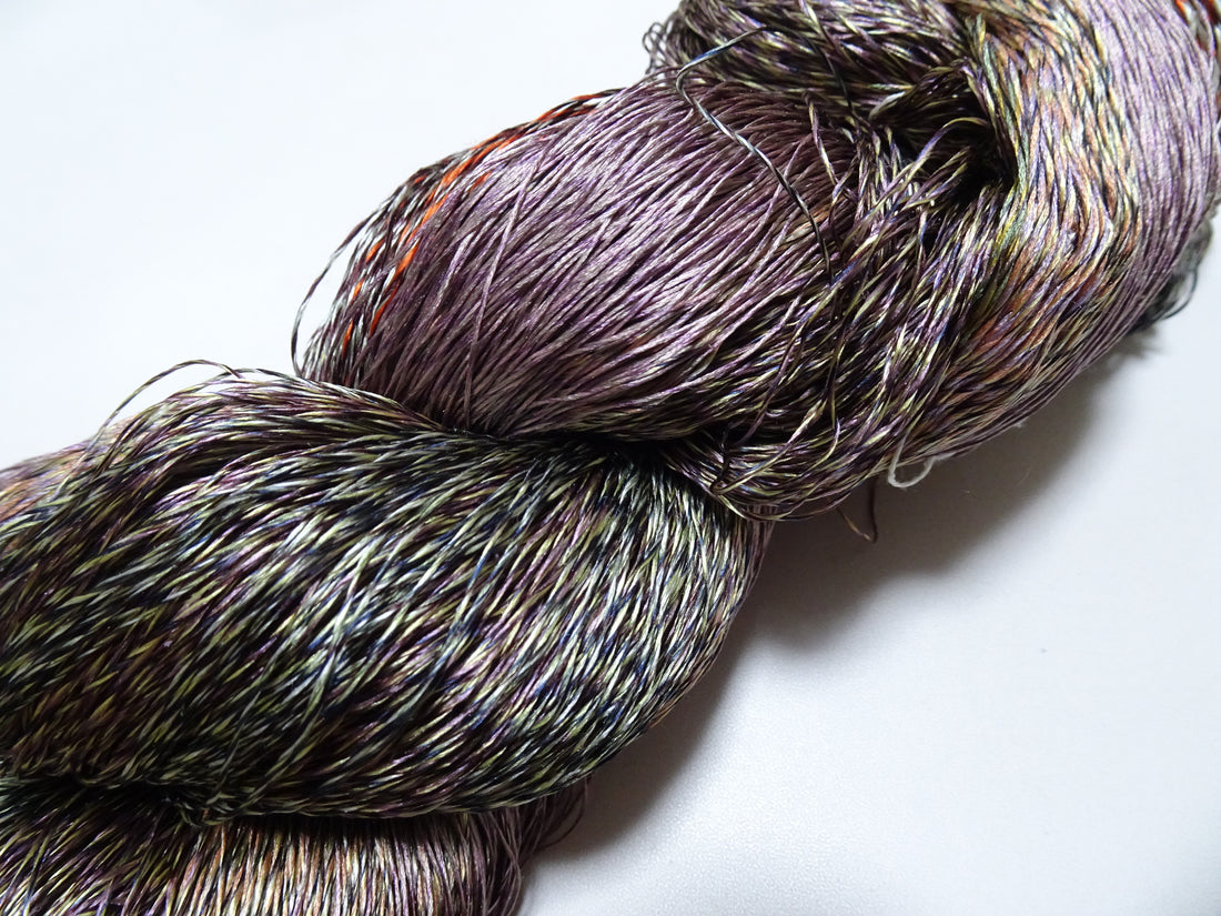 Japanese Tanaka Gen Silk – One-of-a-Kind Hand-Dyed Artistic Silk Thread, Rare Japanese Artisan Yarn, Limited Stock 19134