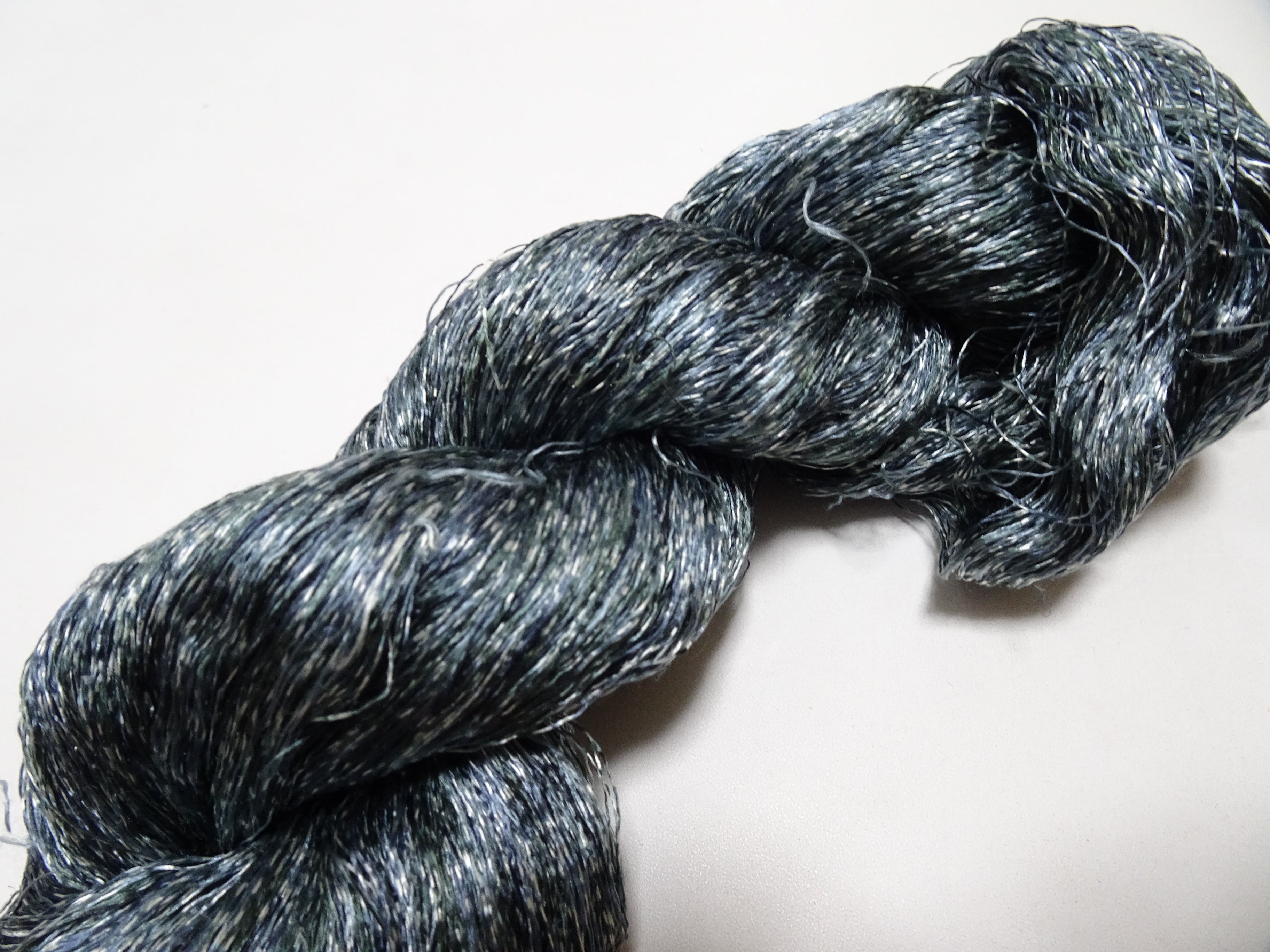 Japanese Vintage Super Rare Indigo Mud Dyeing kasuri loose Twisted Silk Thread Various Sets Embroidery & weave 15534