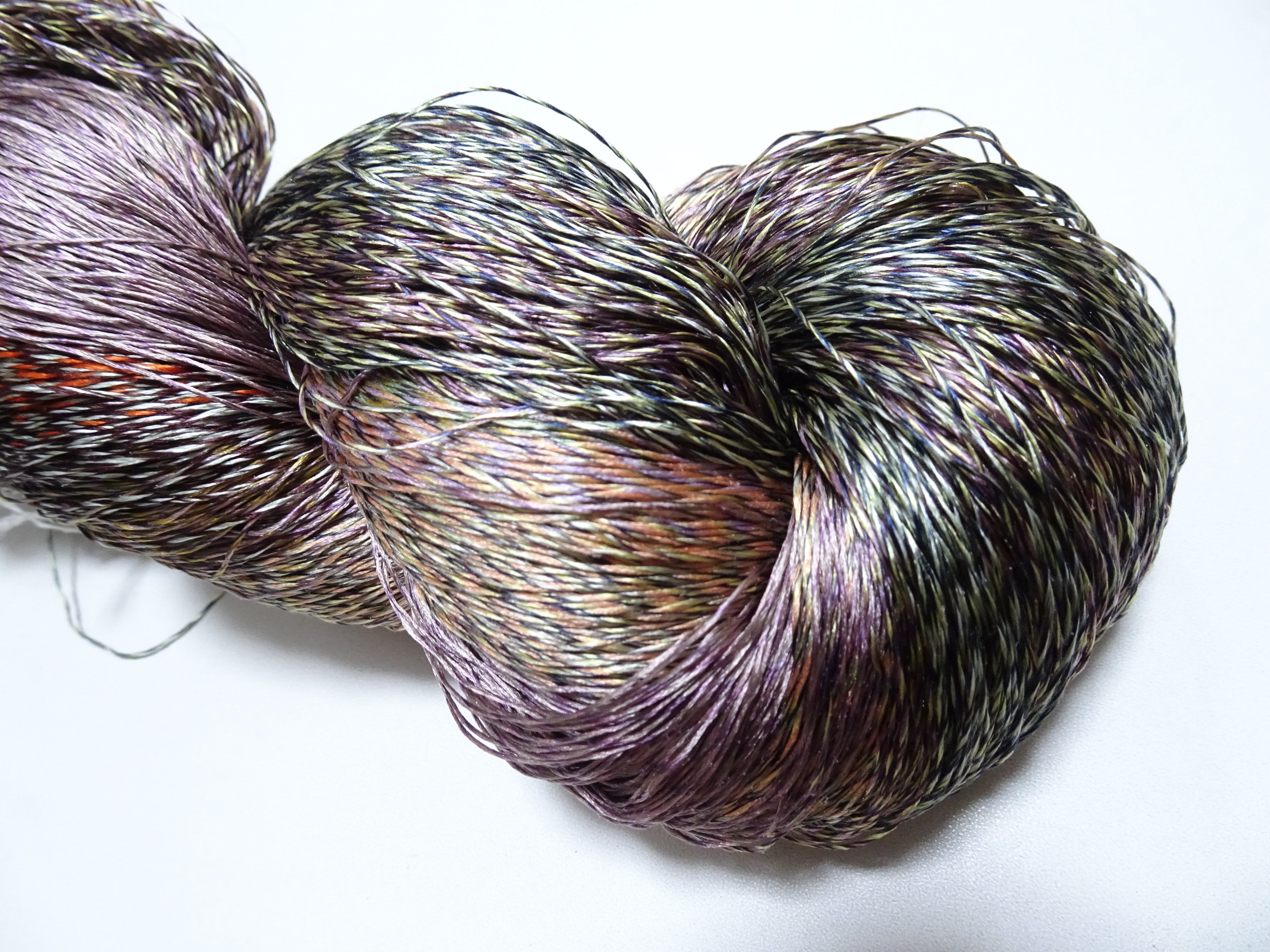 Japanese Tanaka Gen Silk – One-of-a-Kind Hand-Dyed Artistic Silk Thread, Rare Japanese Artisan Yarn, Limited Stock 19134