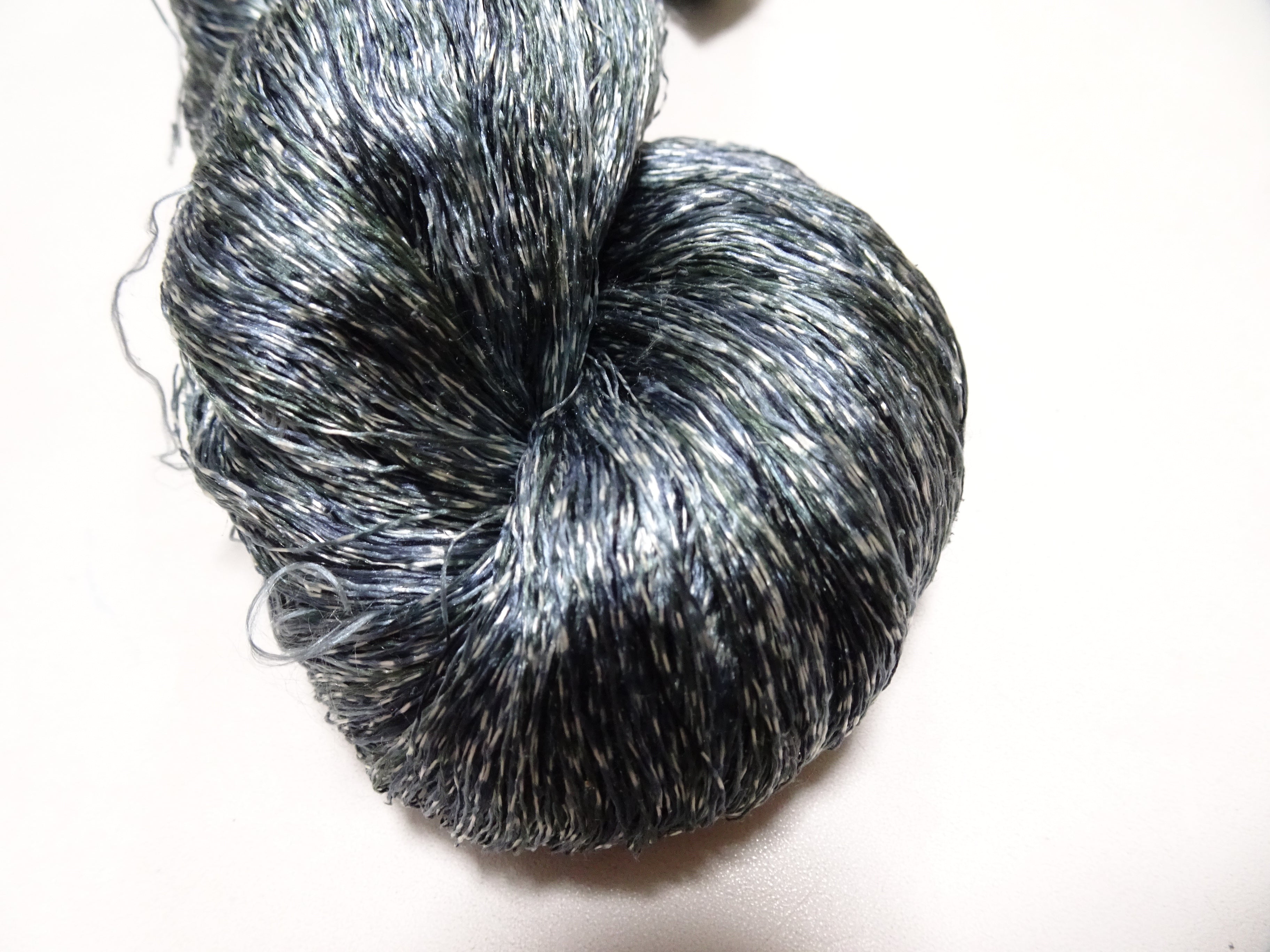 Japanese Vintage Super Rare Indigo Mud Dyeing kasuri loose Twisted Silk Thread Various Sets Embroidery & weave 15534