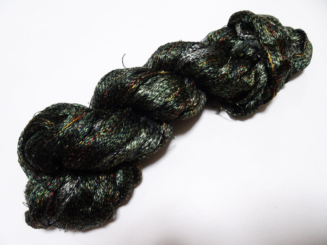 Japanese Vintage Super Rare Indigo Mud Dyeing kasuri loose Twisted Silk Thread Various Sets Embroidery & weave 15535