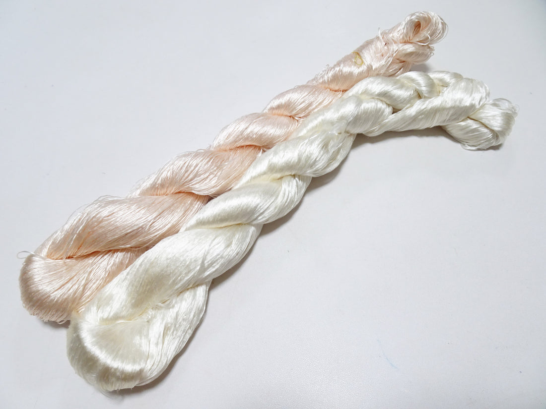 Japanese Vintage loose Twisted Silk Thread 2sets Embroidery 14559