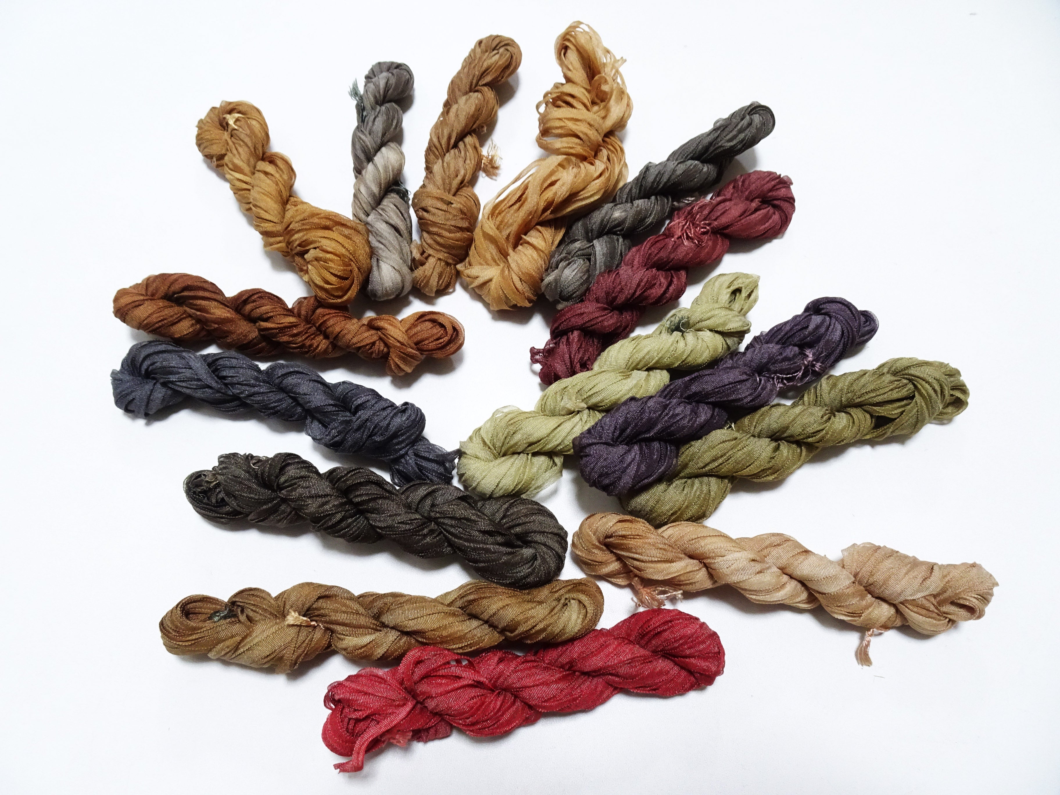 Japanese Vintage Silk Ribbon Embroidery Thread 15sets 18971