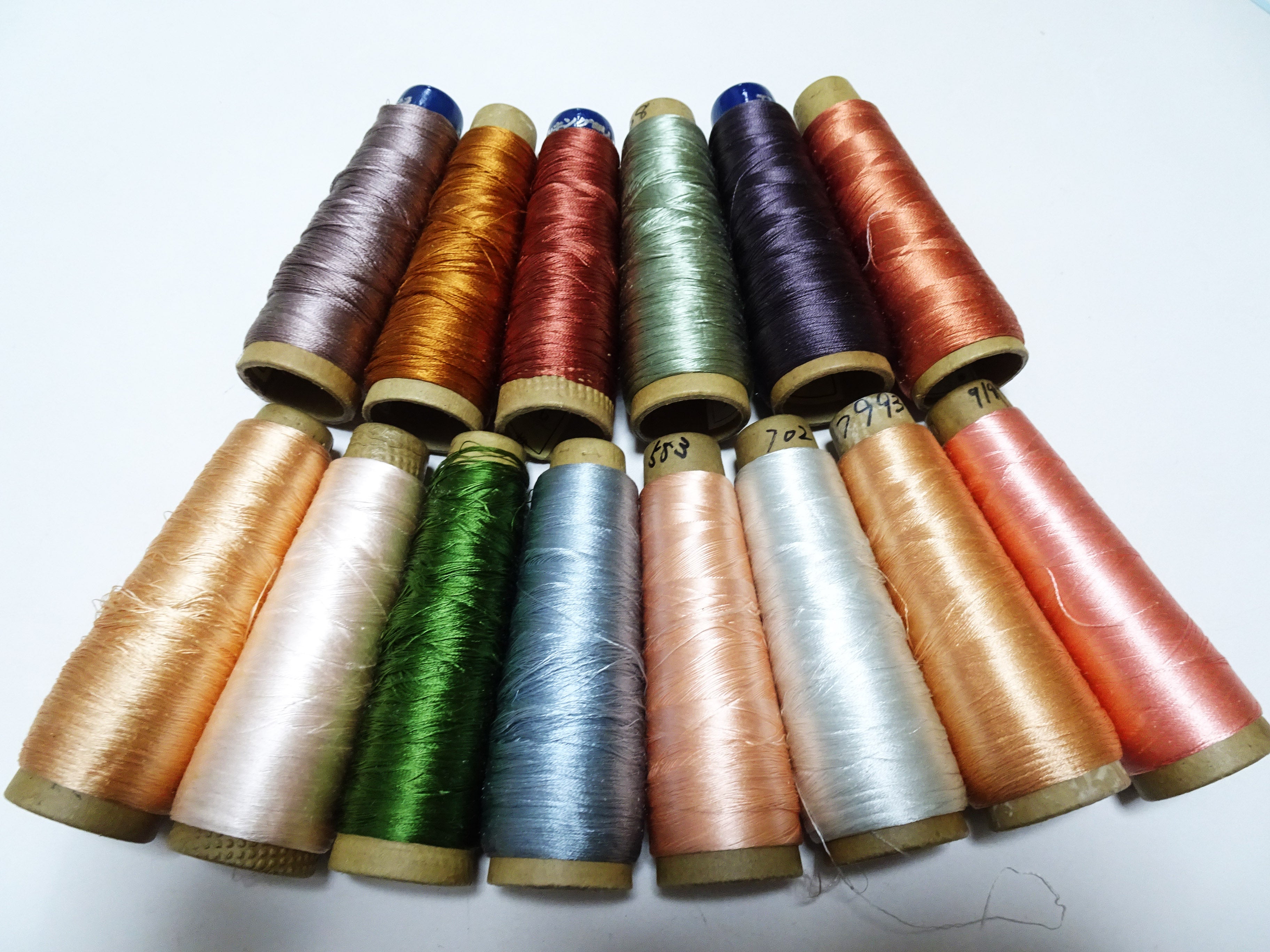 Great deal!! Japanese vintage silk thread 14sets embroidery Imperfect item (please see description for details)  16388