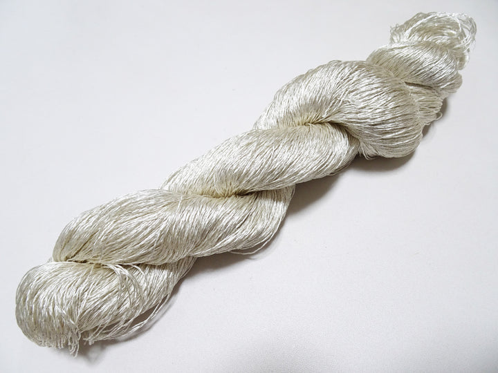 Japanese Vintage High Class Rare Silk Thread Mixture of Silver embroidery 15618