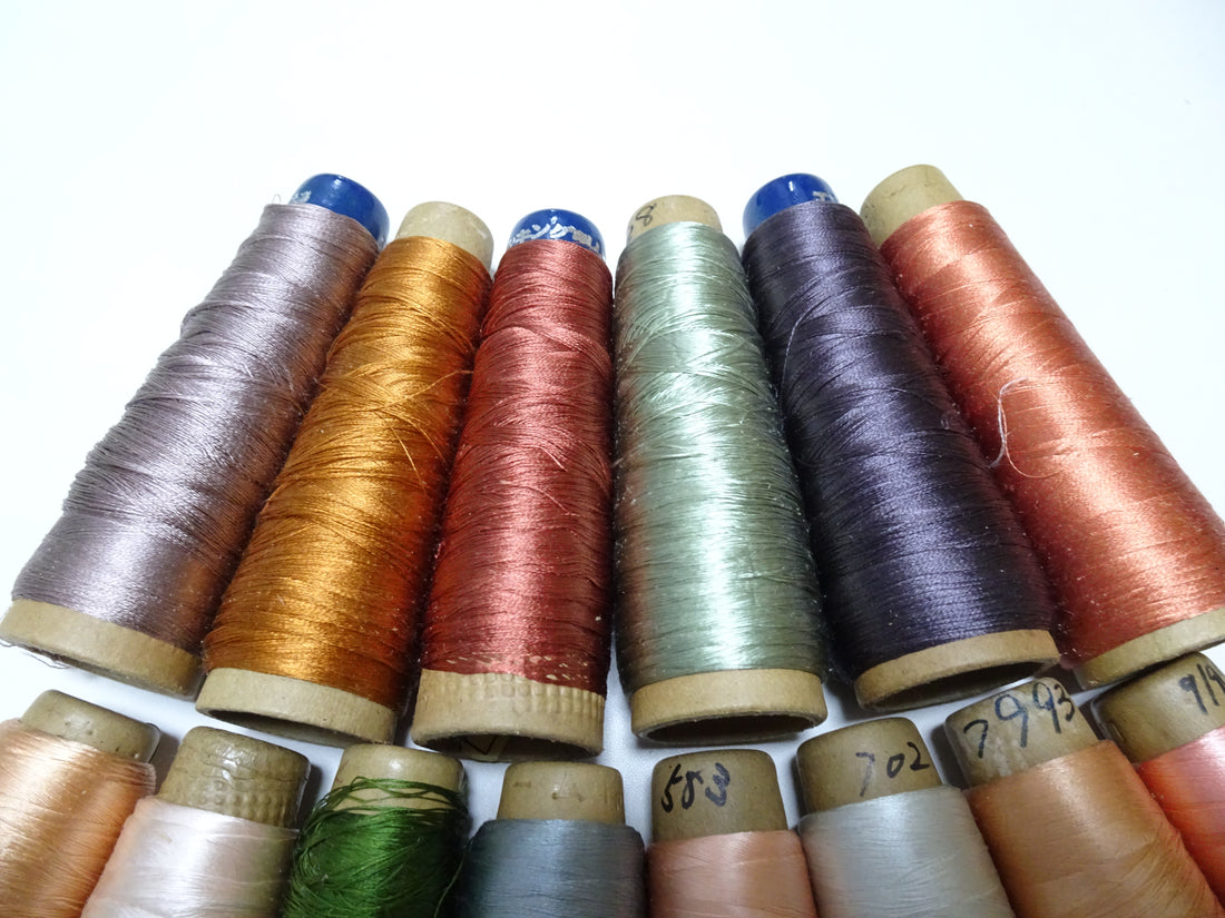 Great deal!! Japanese vintage silk thread 14sets embroidery Imperfect item (please see description for details)  16388