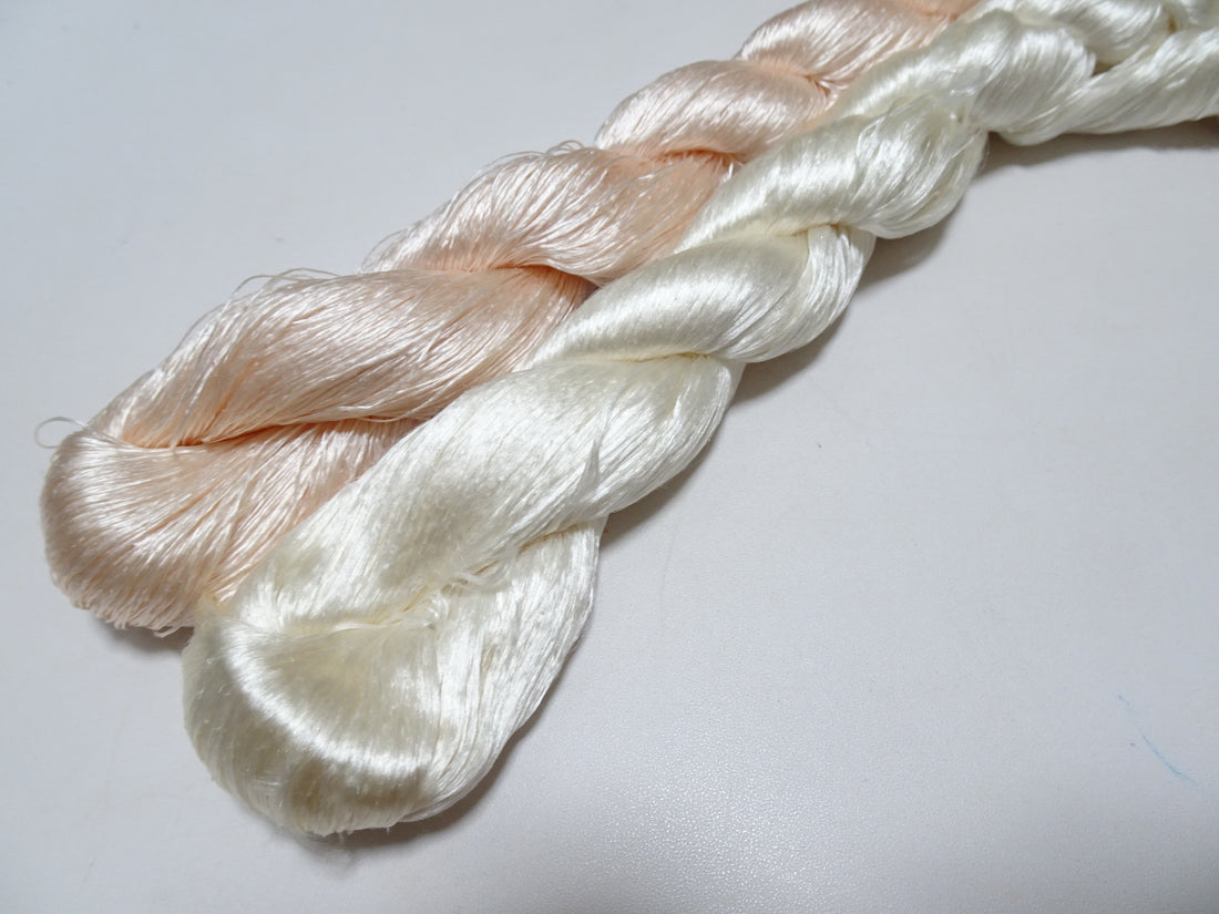Japanese Vintage loose Twisted Silk Thread 2sets Embroidery 14559