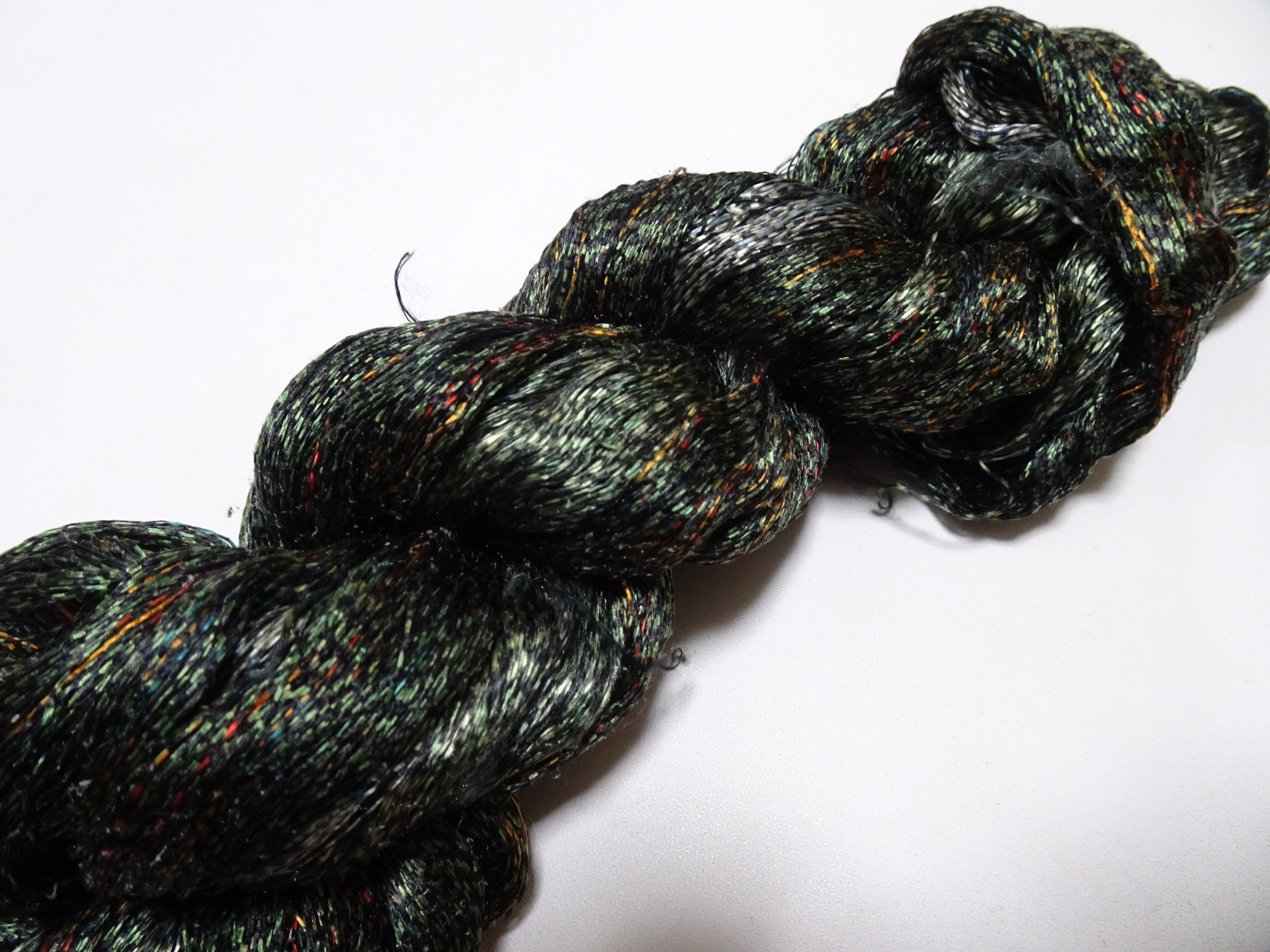 Japanese Vintage Super Rare Indigo Mud Dyeing kasuri loose Twisted Silk Thread Various Sets Embroidery & weave 15535