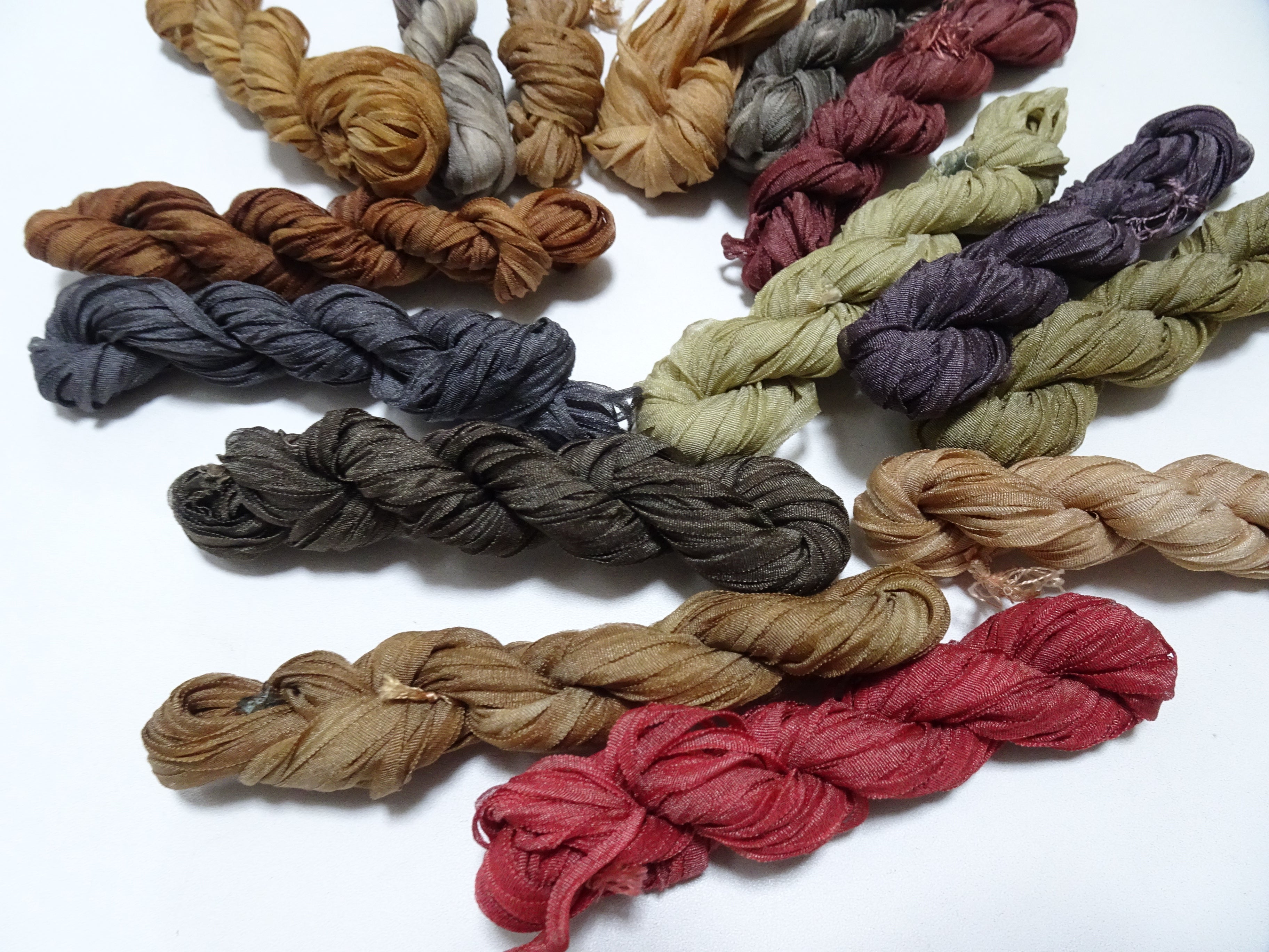 Japanese Vintage Silk Ribbon Embroidery Thread 15sets 18971