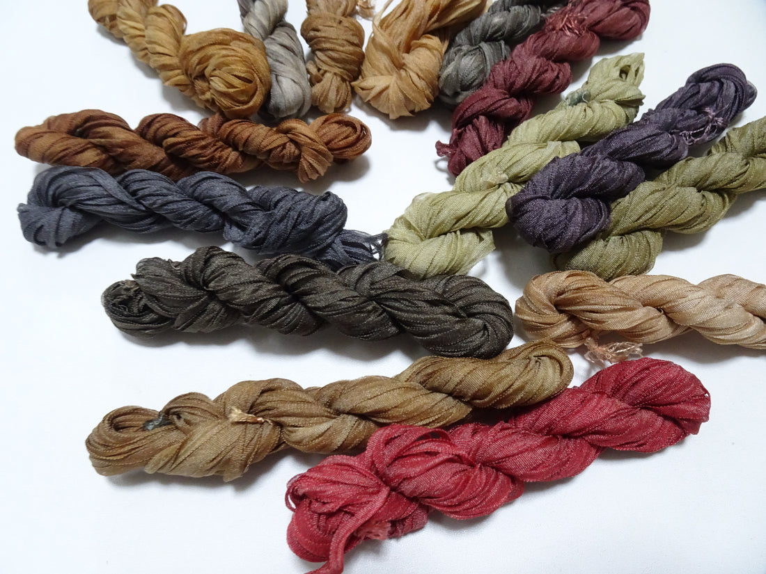 Japanese Vintage Silk Ribbon Embroidery Thread 15sets 18971
