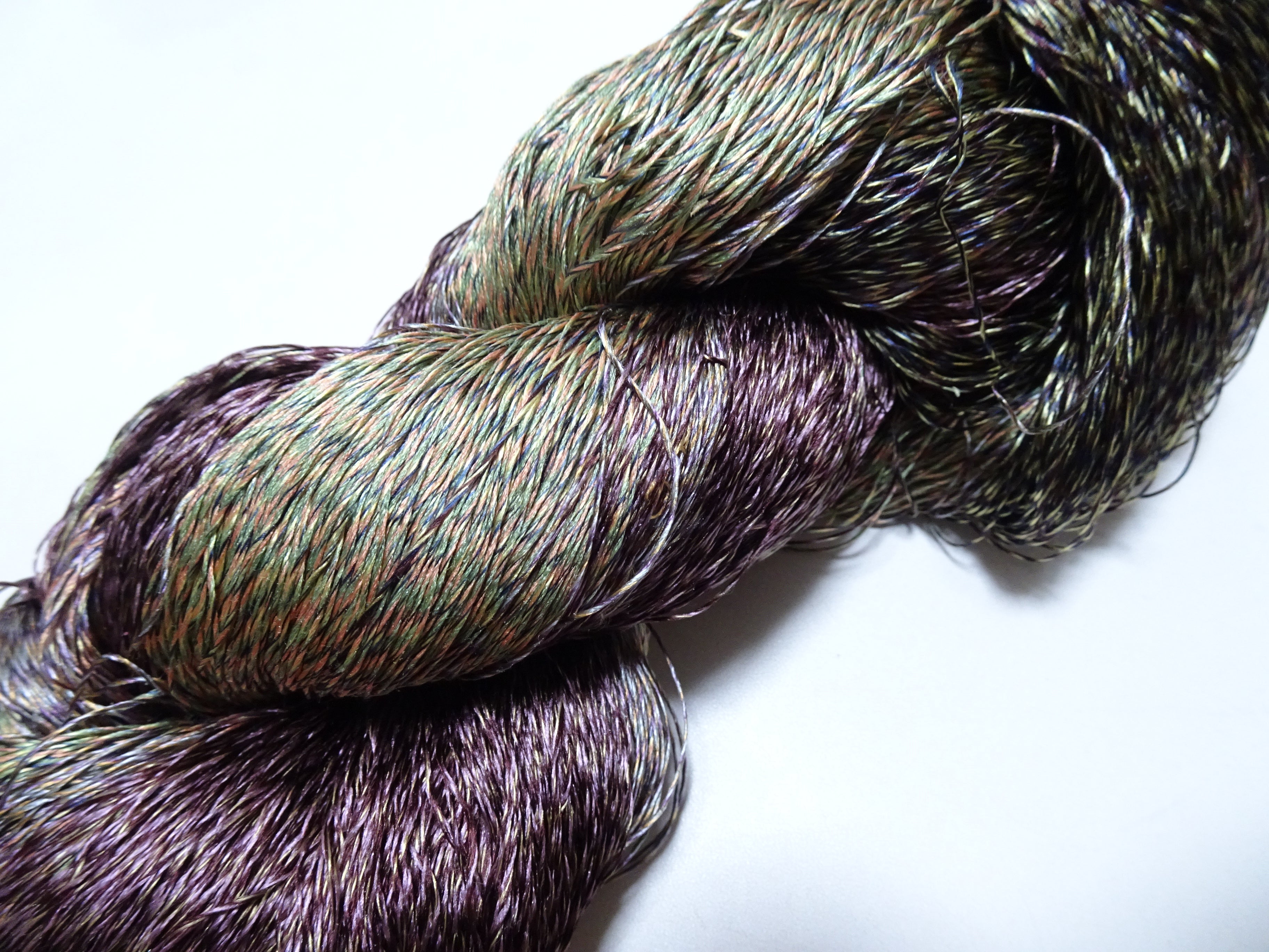 Japanese Tanaka Gen Silk – One-of-a-Kind Hand-Dyed Artistic Silk Thread, Rare Japanese Artisan Yarn, Limited Stock 19135