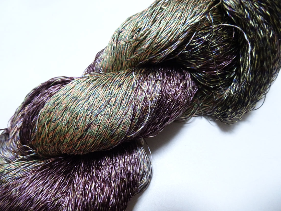 Japanese Tanaka Gen Silk – One-of-a-Kind Hand-Dyed Artistic Silk Thread, Rare Japanese Artisan Yarn, Limited Stock 19135
