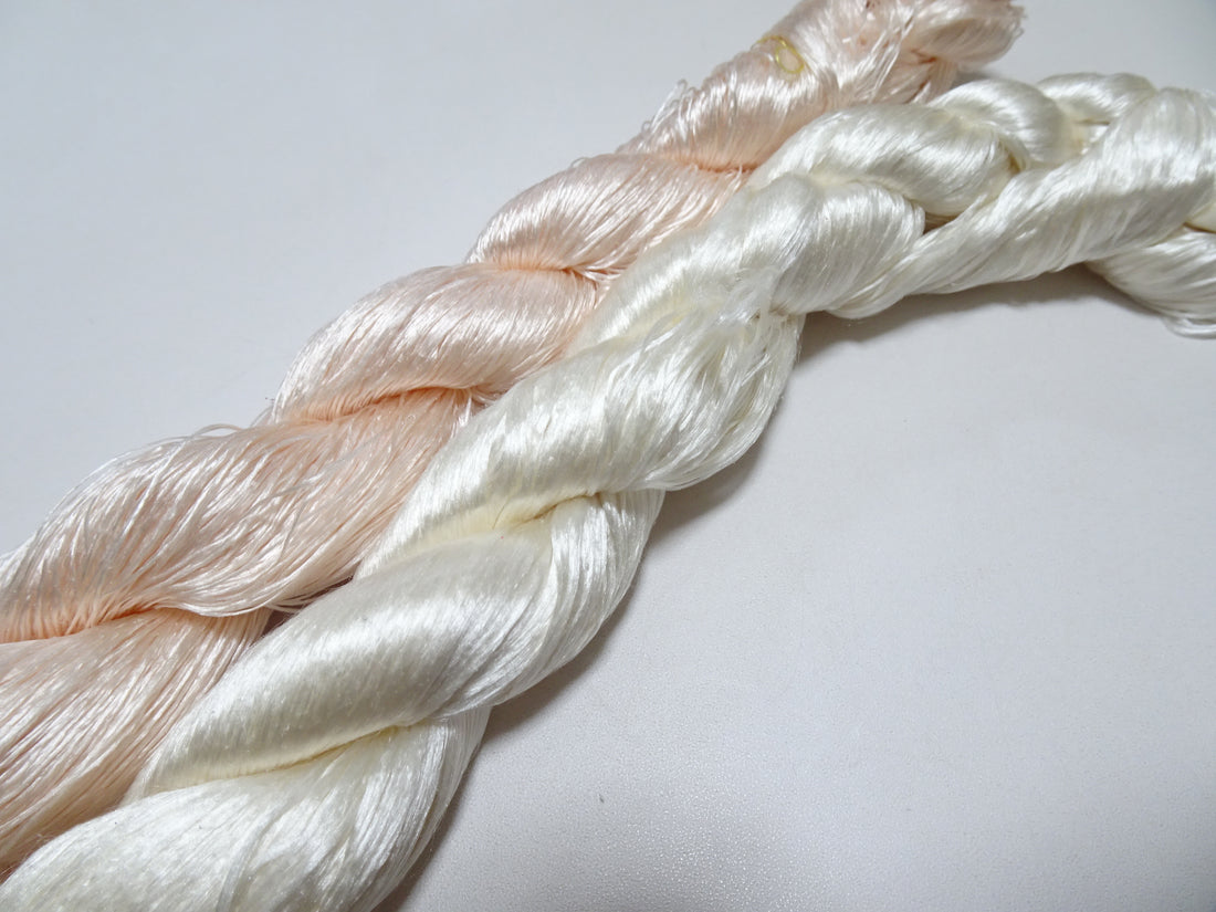 Japanese Vintage loose Twisted Silk Thread 2sets Embroidery 14559
