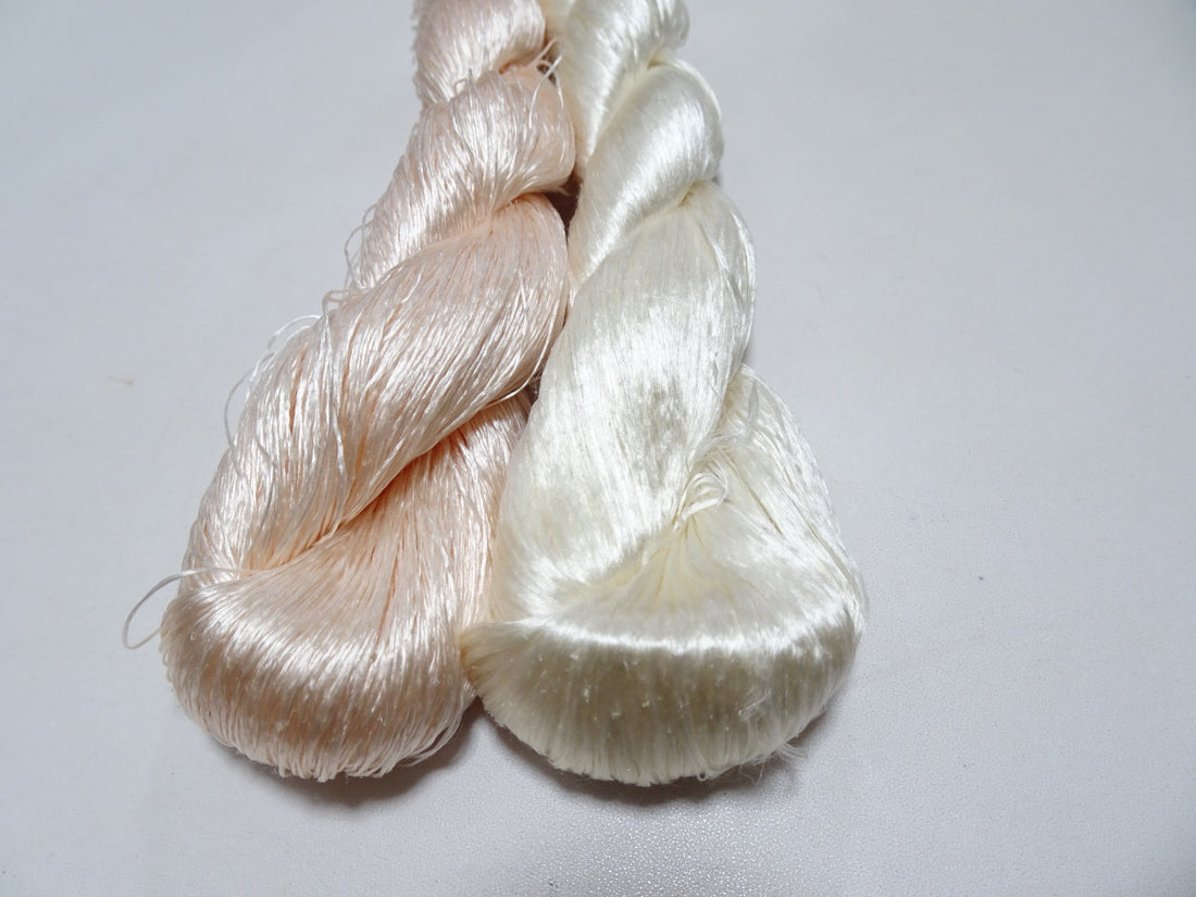 Japanese Vintage loose Twisted Silk Thread 2sets Embroidery 14559