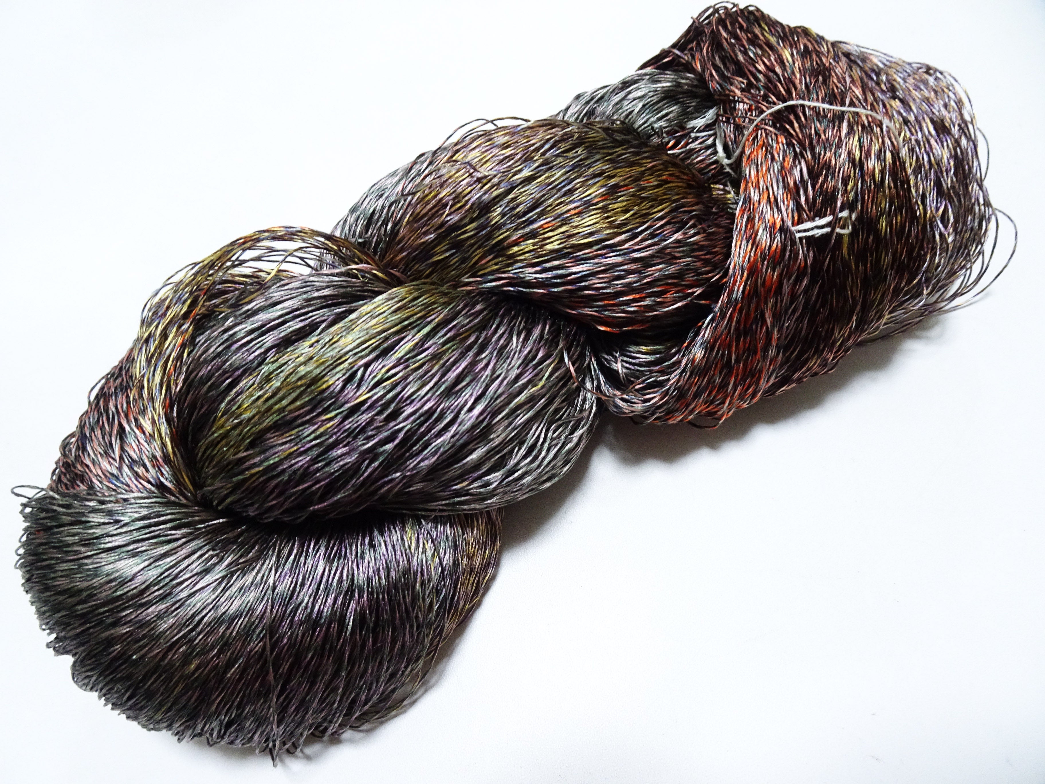 Japanese Tanaka Gen Silk – One-of-a-Kind Hand-Dyed Artistic Silk Thread, Rare Japanese Artisan Yarn, Limited Stock 19136