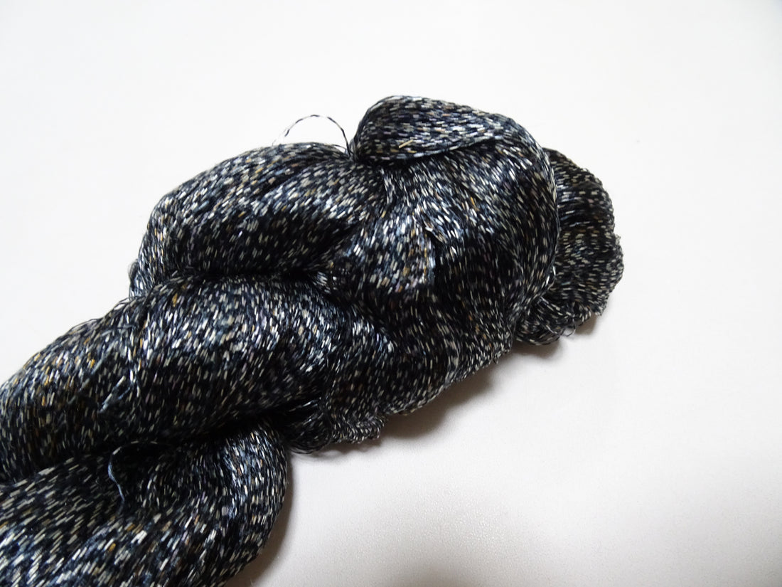 Japanese Vintage Super Rare Indigo Mud Dyeing kasuri loose Twisted Silk Thread Various Sets Embroidery & weave 15536