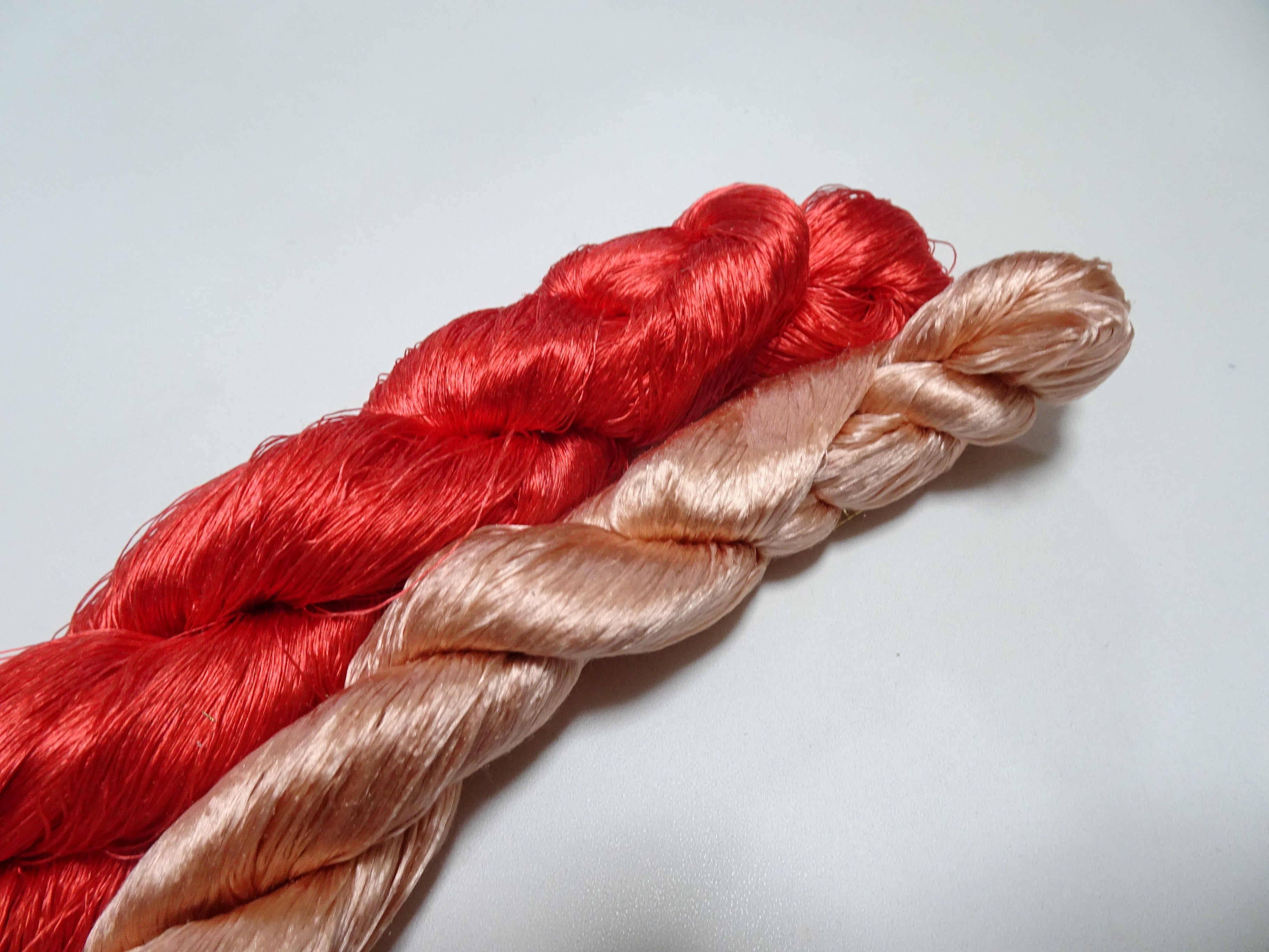 Japanese Vintage loose Twisted Silk Thread 2sets Embroidery 14560