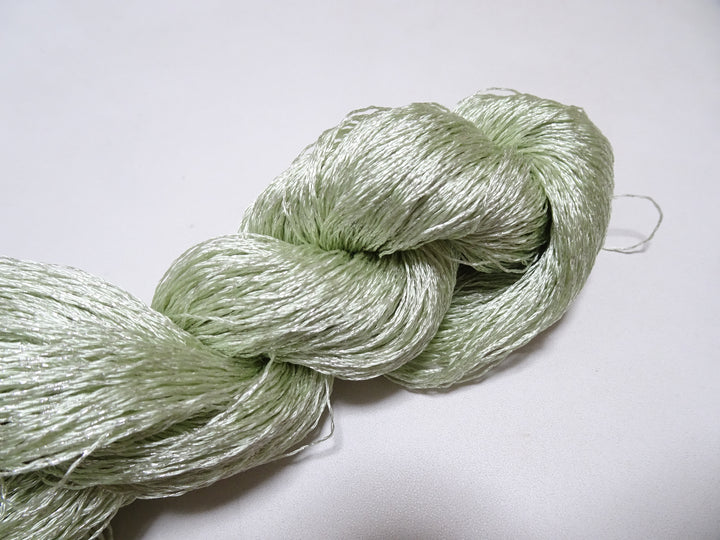 Japanese Vintage High Class Rare Silk Thread Mixture of Silver embroidery 15619