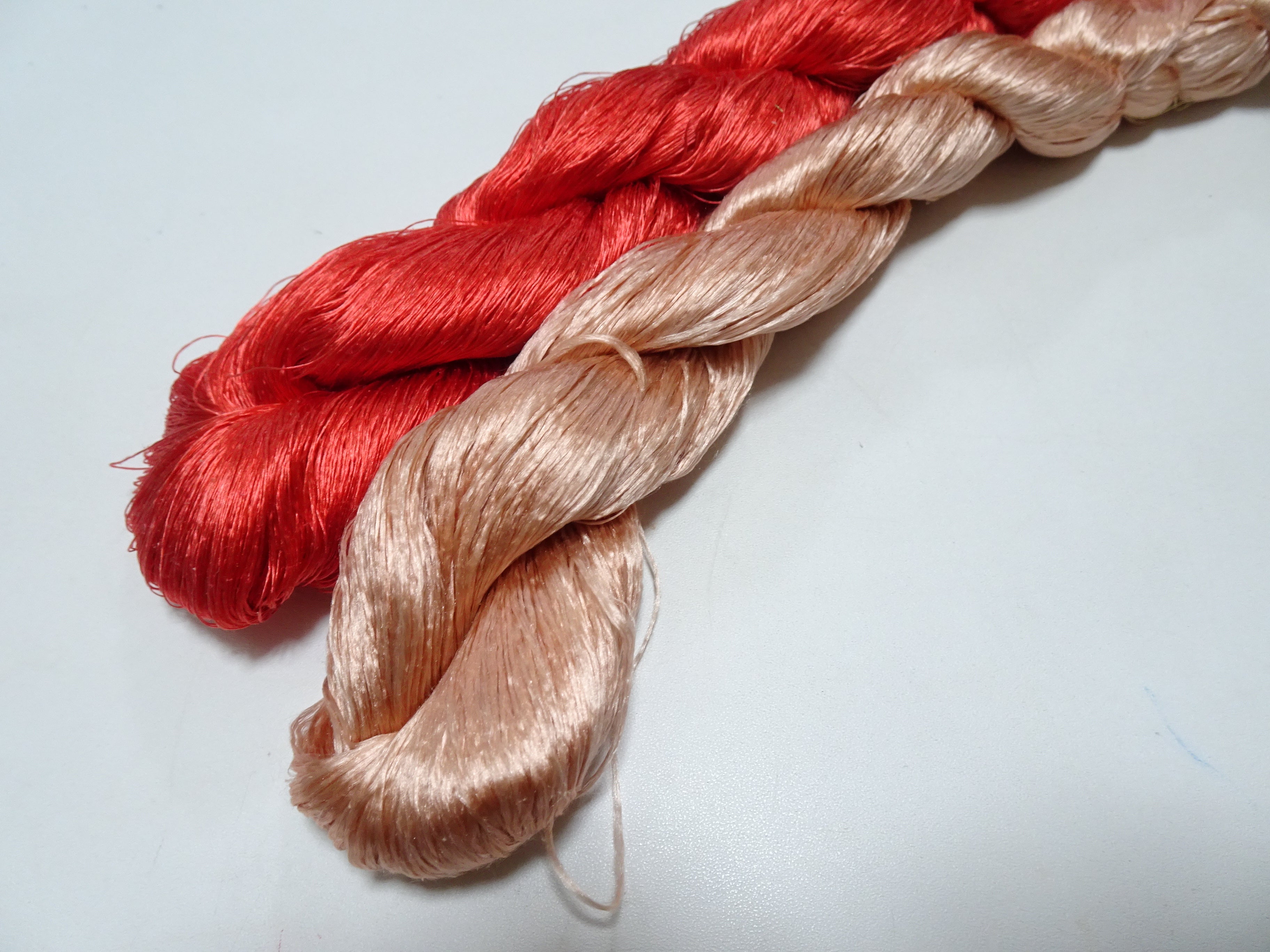 Japanese Vintage loose Twisted Silk Thread 2sets Embroidery 14560
