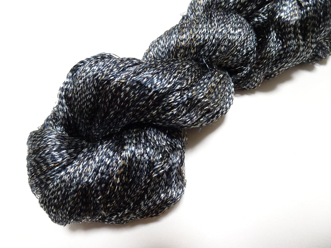 Japanese Vintage Super Rare Indigo Mud Dyeing kasuri loose Twisted Silk Thread Various Sets Embroidery & weave 15536