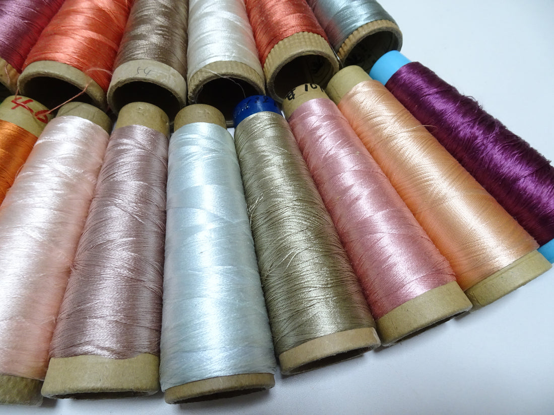 Special Price!! Japanese vintage silk thread 20sets embroidery 16389