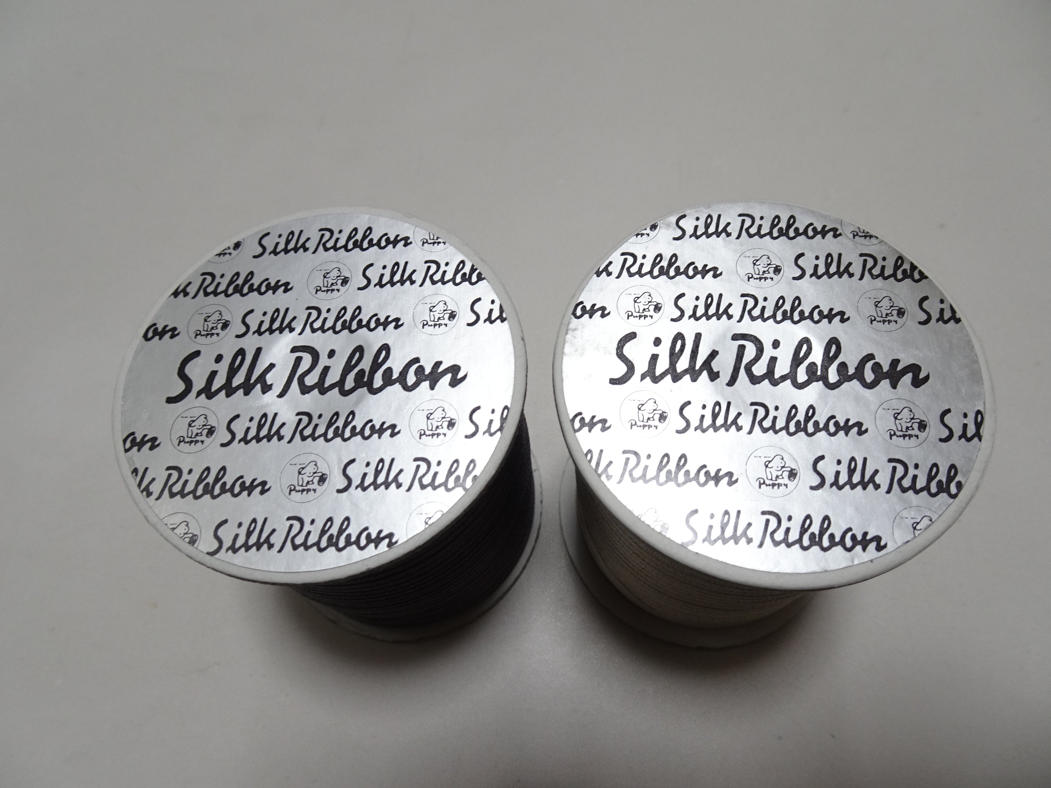 Japanese Vintage Silk Ribbon Embroidery Thread 2sets 18972
