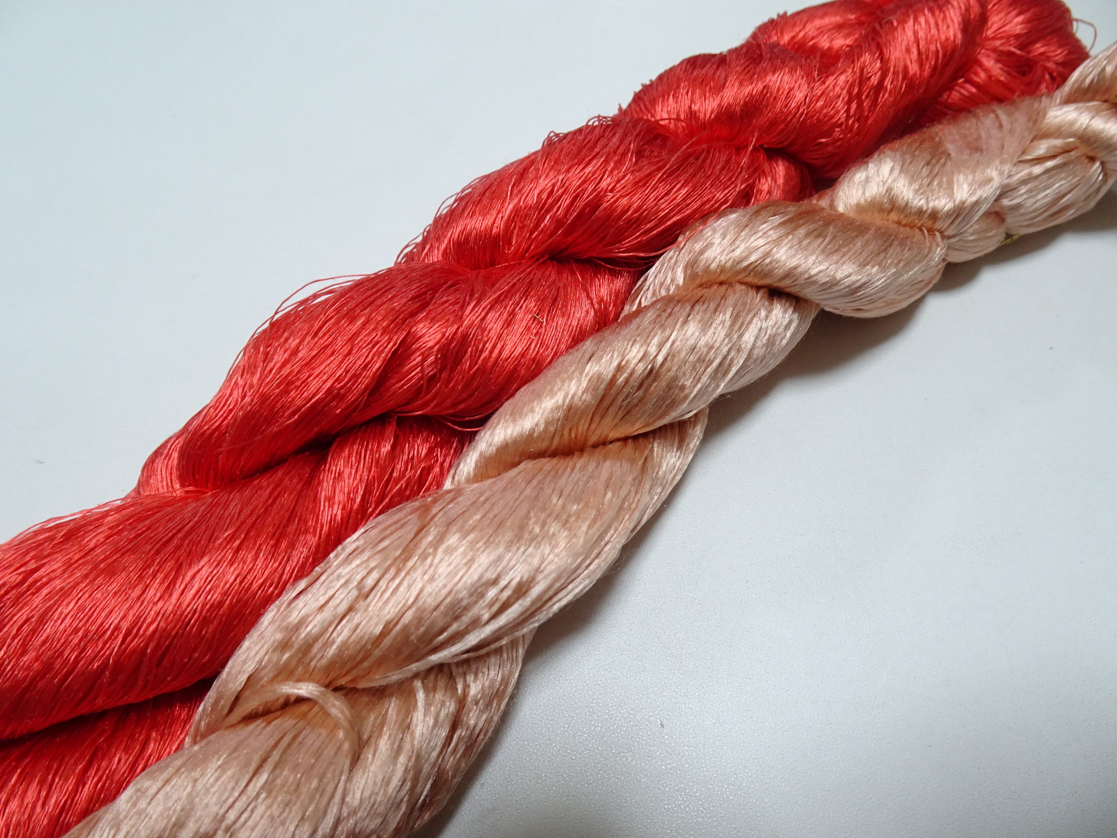 Japanese Vintage loose Twisted Silk Thread 2sets Embroidery 14560