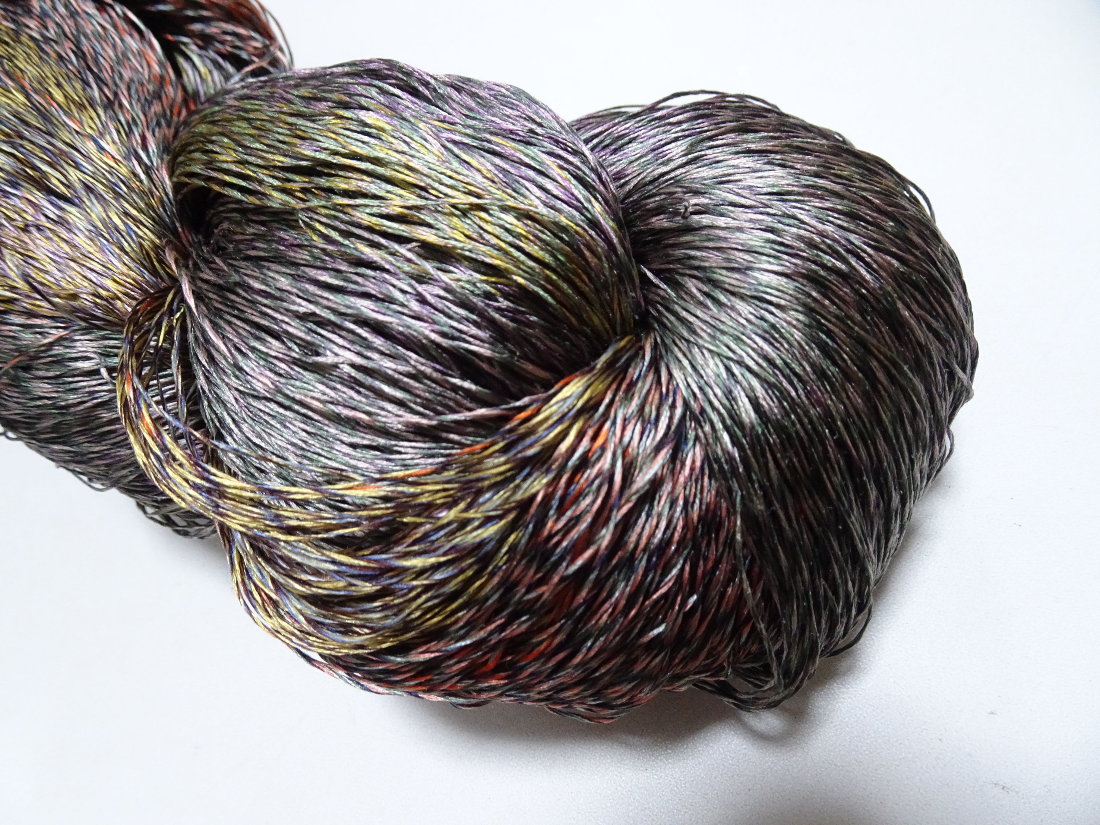 Japanese Tanaka Gen Silk – One-of-a-Kind Hand-Dyed Artistic Silk Thread, Rare Japanese Artisan Yarn, Limited Stock 19136
