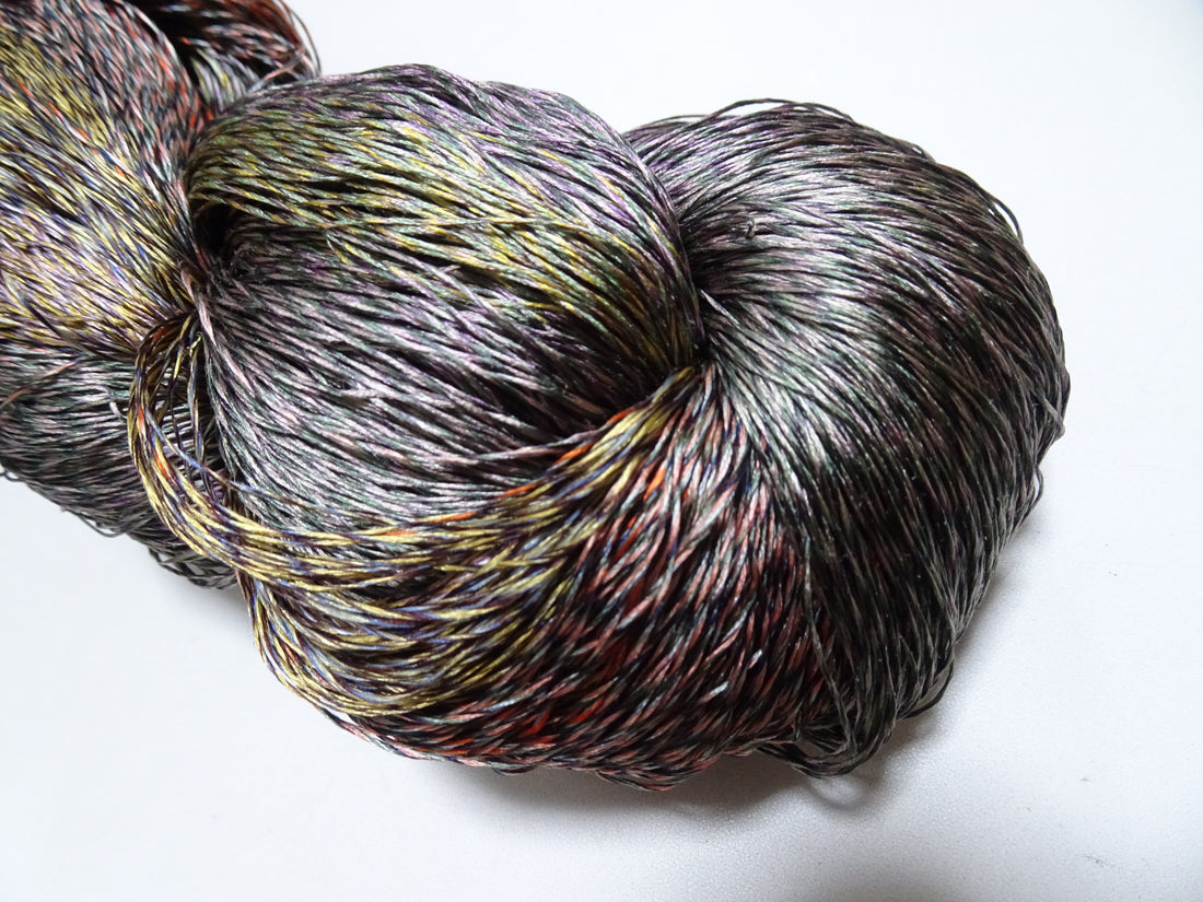 Japanese Tanaka Gen Silk – One-of-a-Kind Hand-Dyed Artistic Silk Thread, Rare Japanese Artisan Yarn, Limited Stock 19136
