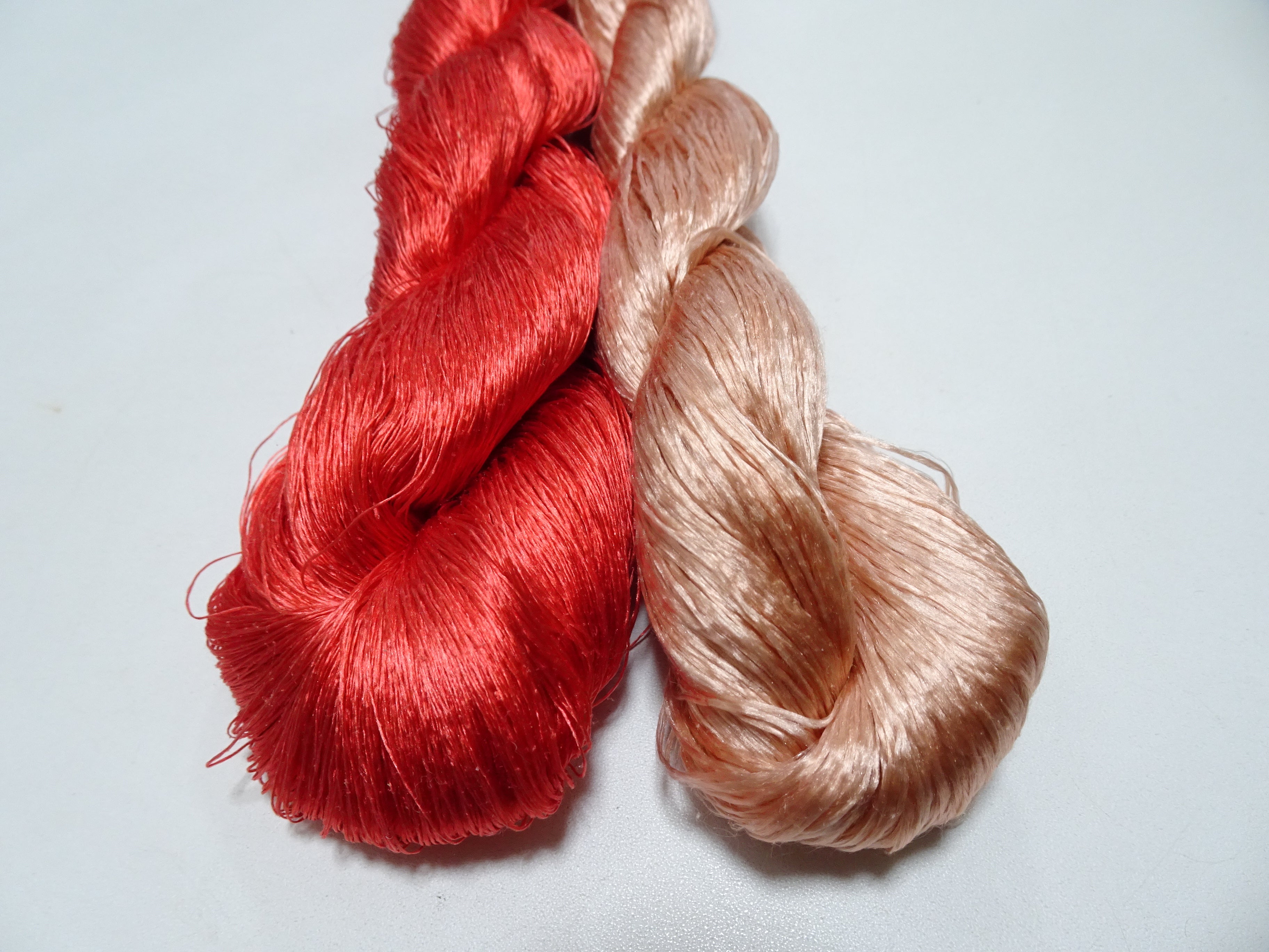 Japanese Vintage loose Twisted Silk Thread 2sets Embroidery 14560