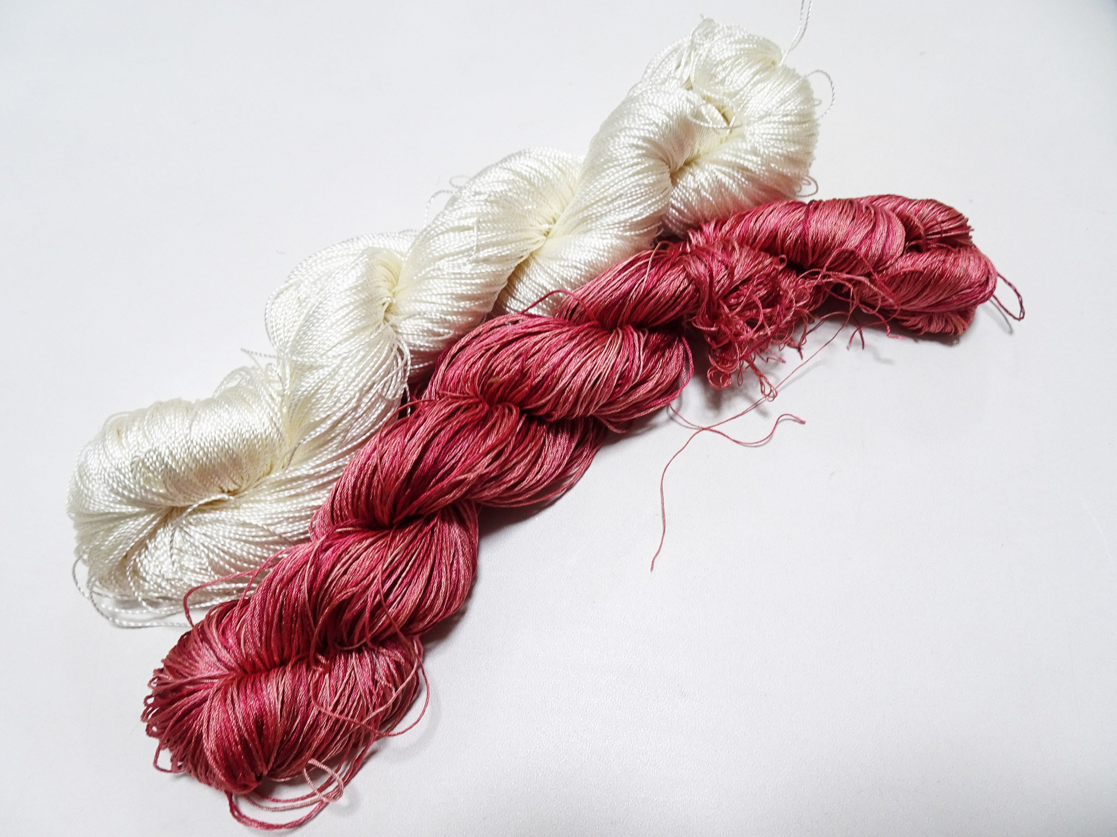 Japanese Vintage Twisted Silk Thread 2sets Embroidery & Weaving 18461