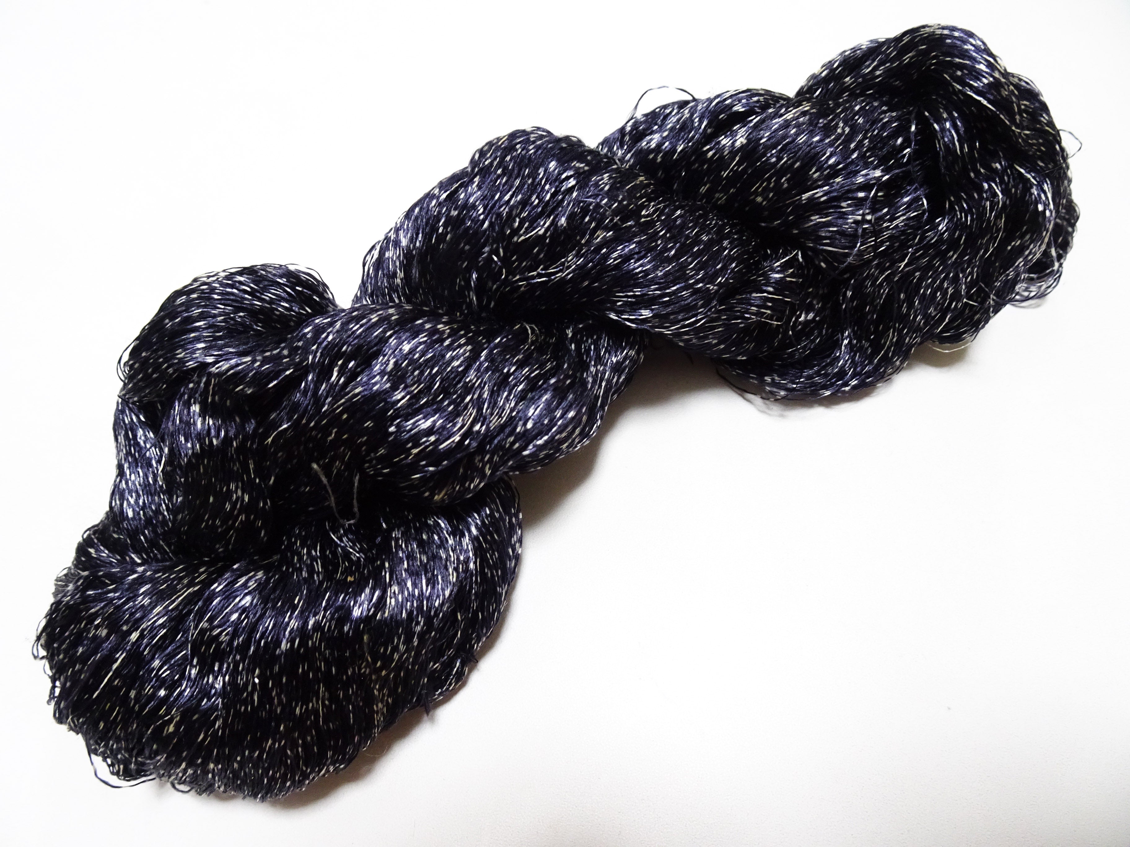 Japanese Vintage Super Rare Indigo Mud Dyeing kasuri loose Twisted Silk Thread Various Sets Embroidery & weave 15537