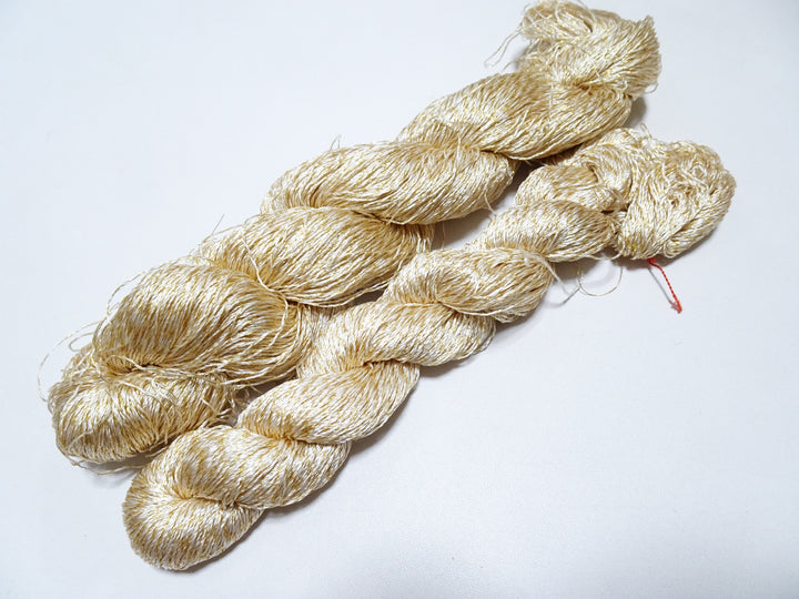 Japanese Vintage High Class Rare Silk Thread 2sets Mixture of Gold embroidery 15620