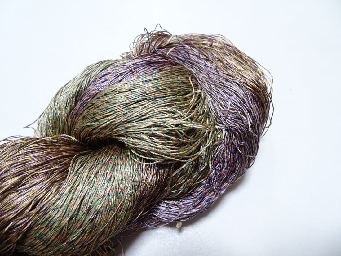 Japanese Tanaka Gen Silk – One-of-a-Kind Hand-Dyed Artistic Silk Thread, Rare Japanese Artisan Yarn, Limited Stock 19137