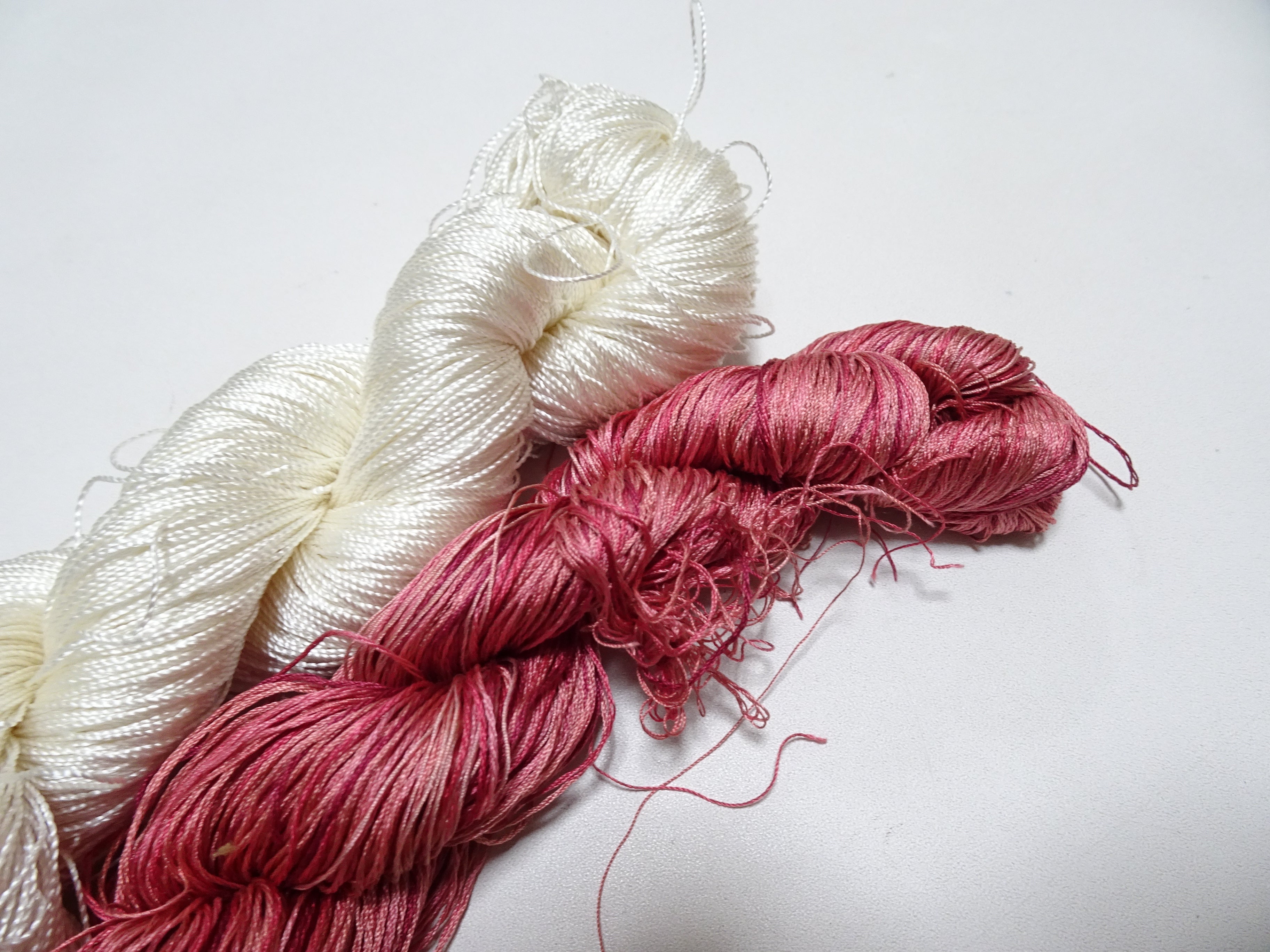 Japanese Vintage Twisted Silk Thread 2sets Embroidery & Weaving 18461