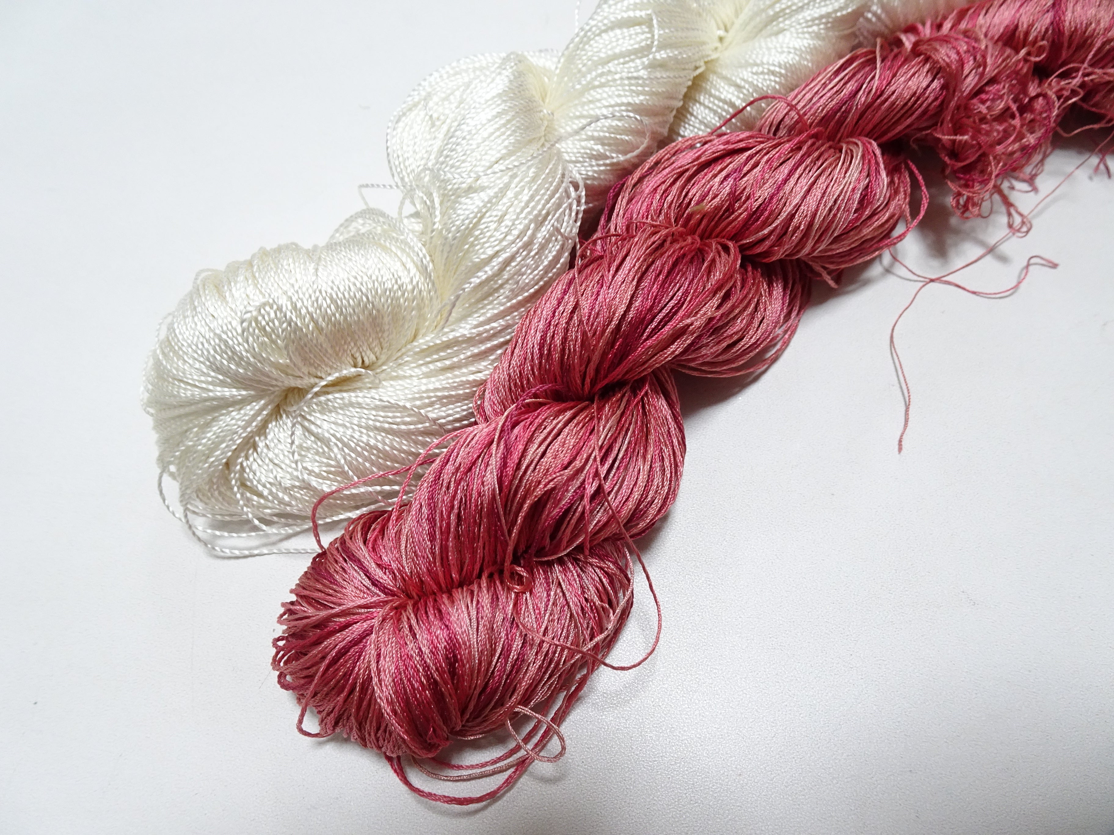 Japanese Vintage Twisted Silk Thread 2sets Embroidery & Weaving 18461