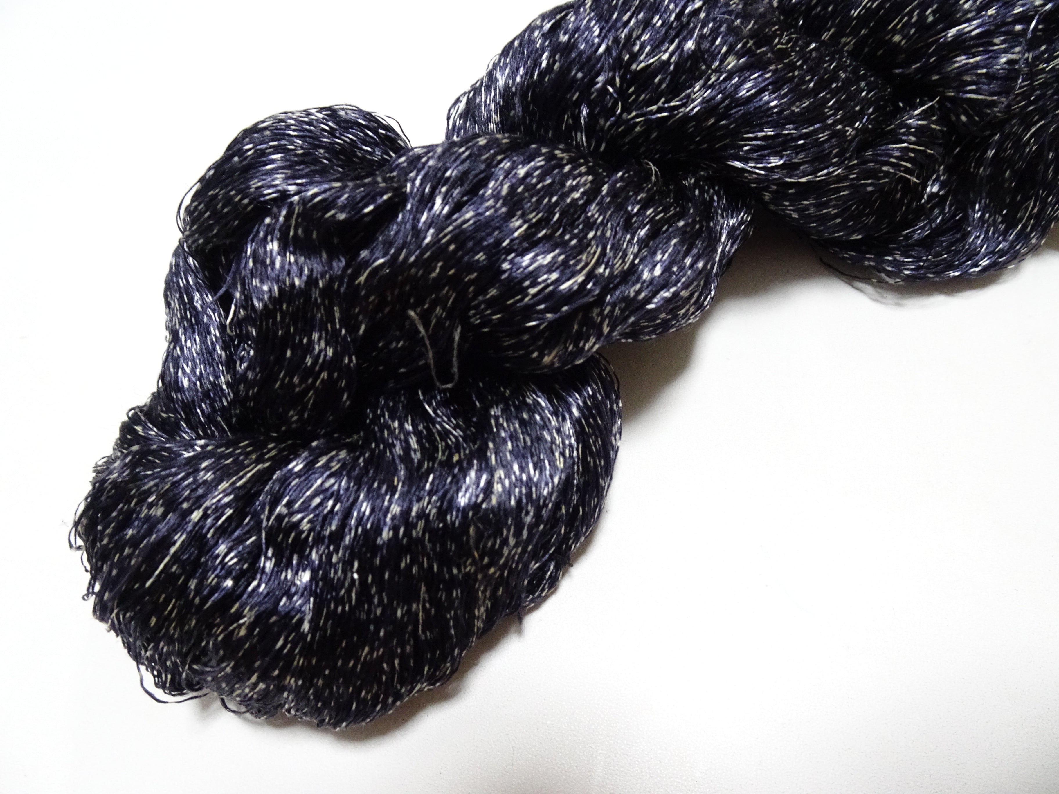 Japanese Vintage Super Rare Indigo Mud Dyeing kasuri loose Twisted Silk Thread Various Sets Embroidery & weave 15537