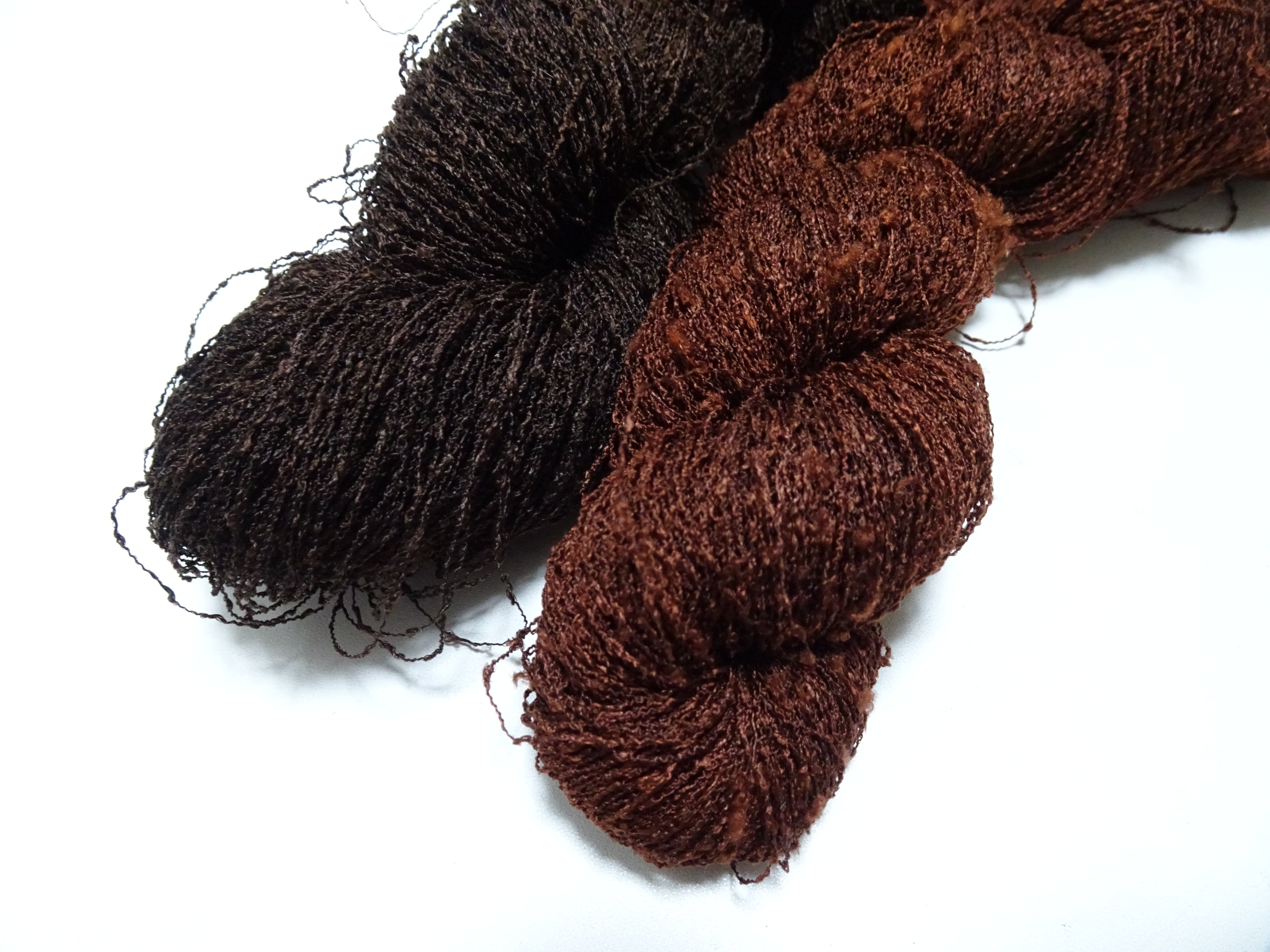 Japanese Vintage Unusual Tsumugi Silk Thread 2sets Embroidery & Weaving 17566