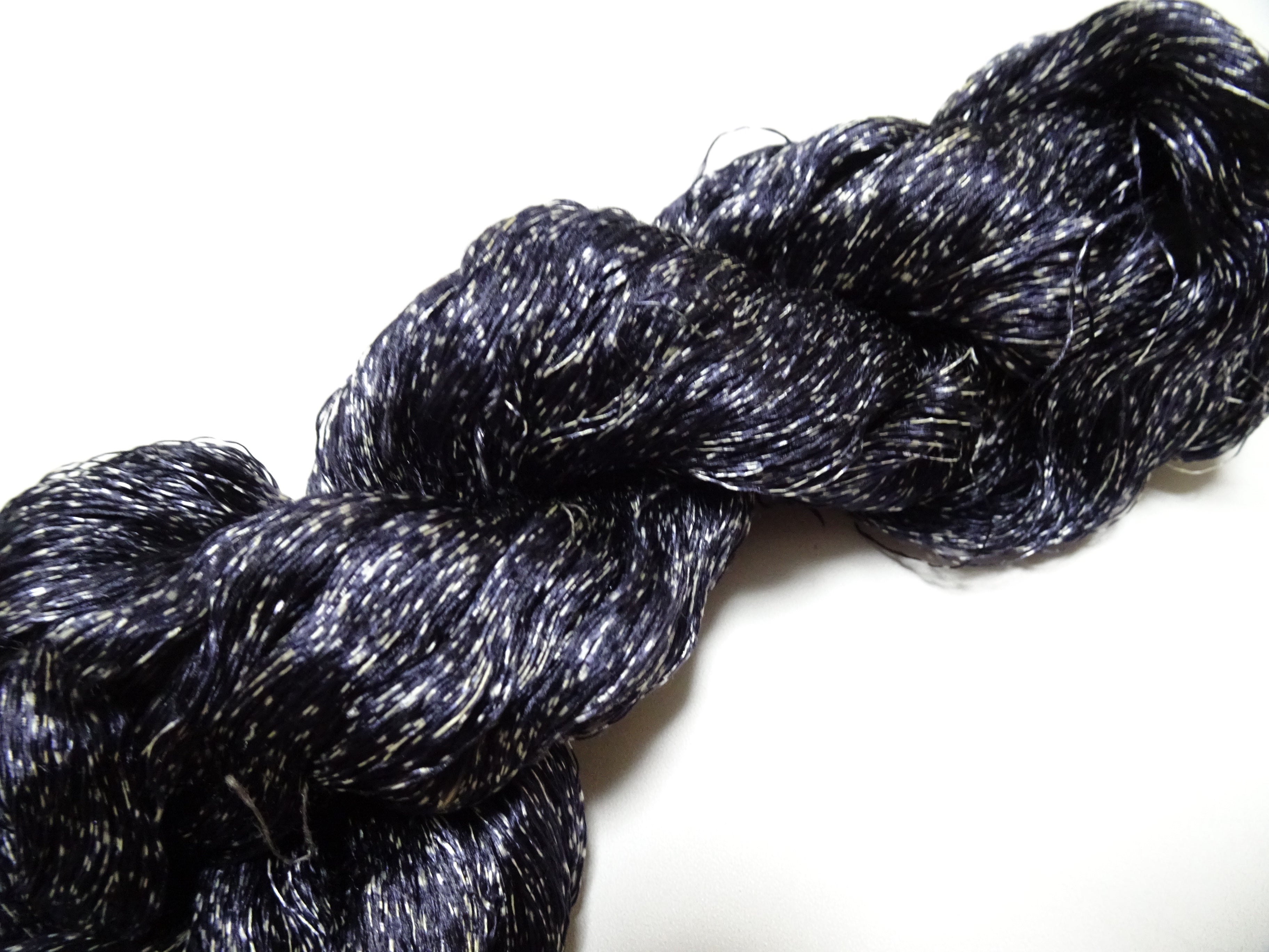 Japanese Vintage Super Rare Indigo Mud Dyeing kasuri loose Twisted Silk Thread Various Sets Embroidery & weave 15537