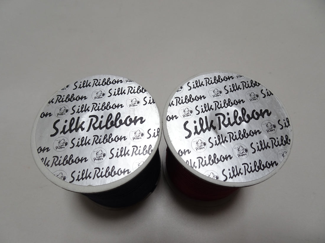 Japanese Vintage Silk Ribbon Embroidery Thread 2sets 18973