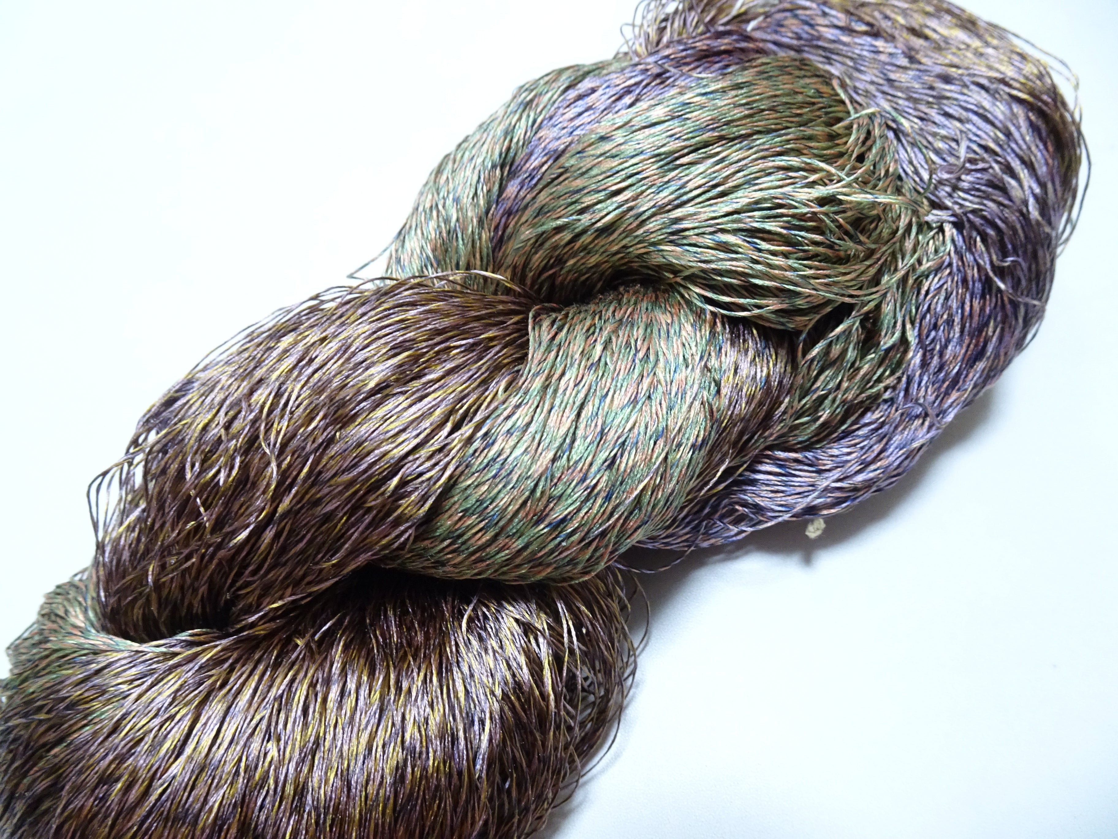 Japanese Tanaka Gen Silk – One-of-a-Kind Hand-Dyed Artistic Silk Thread, Rare Japanese Artisan Yarn, Limited Stock 19137