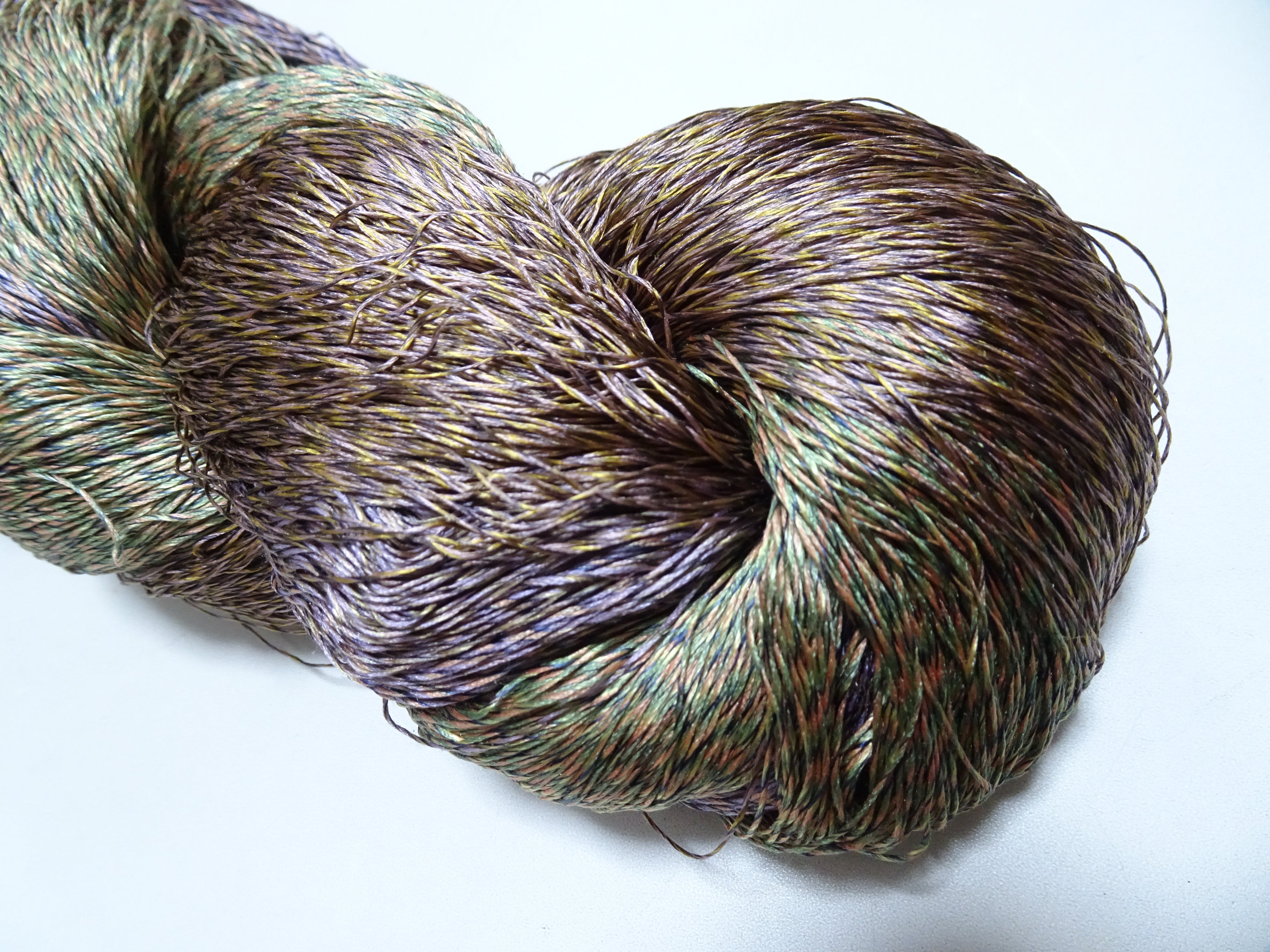 Japanese Tanaka Gen Silk – One-of-a-Kind Hand-Dyed Artistic Silk Thread, Rare Japanese Artisan Yarn, Limited Stock 19137