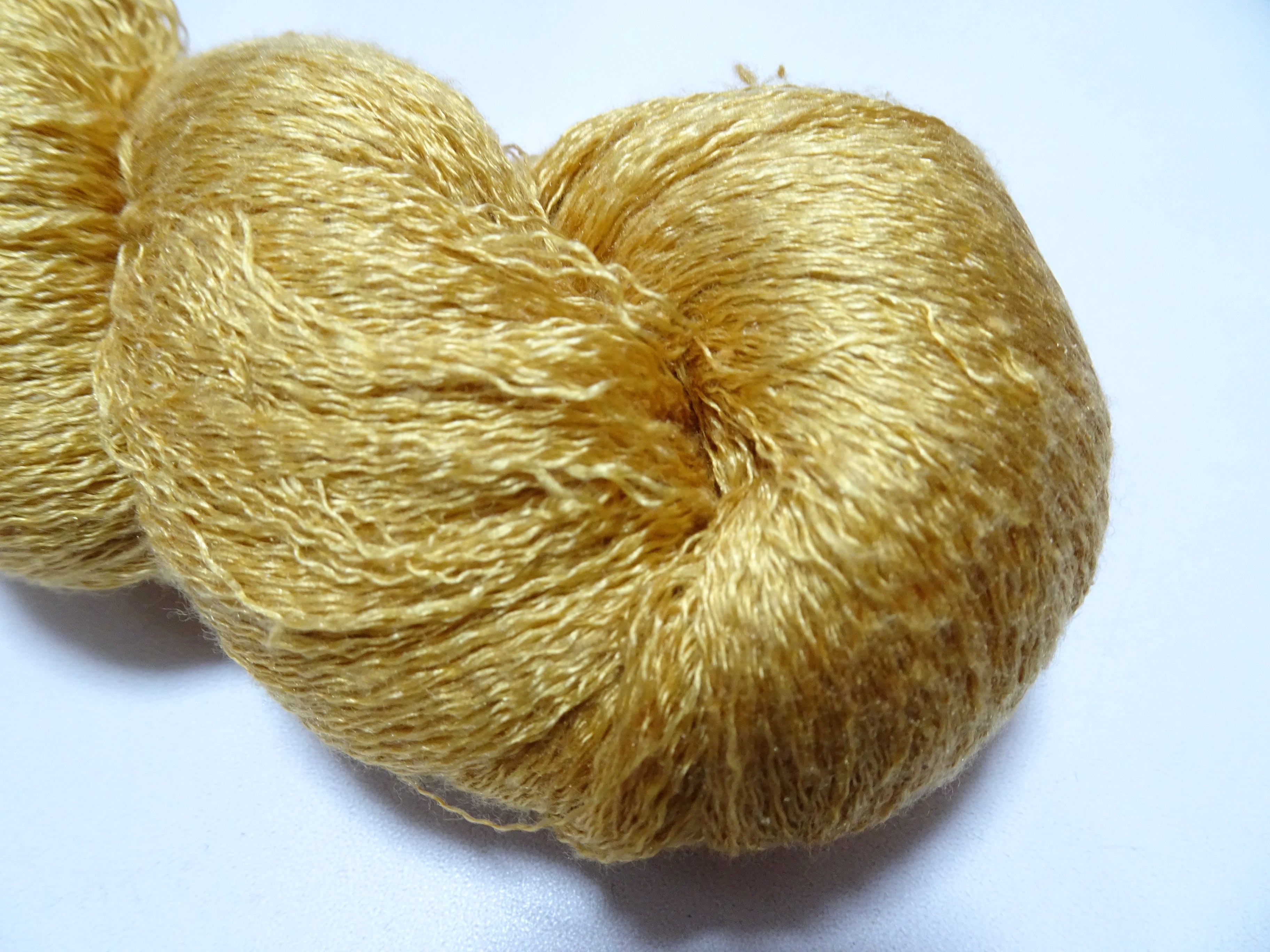 Japanese Vintage Japanese Cedar Dyeing Silk Thread Embroidery & Weaving Golden Brown 18147