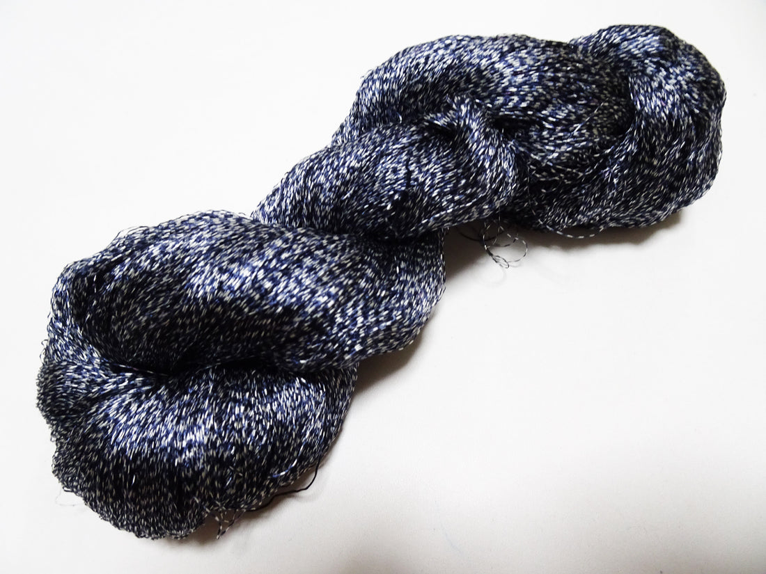 Japanese Vintage Super Rare Indigo Mud Dyeing kasuri loose Twisted Silk Thread Various Sets Embroidery & weave 15538