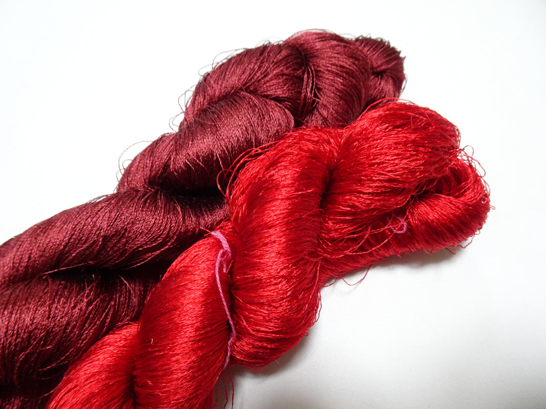 Japanese Vintage Twisted Silk Thread 2sets Embroidery 15396