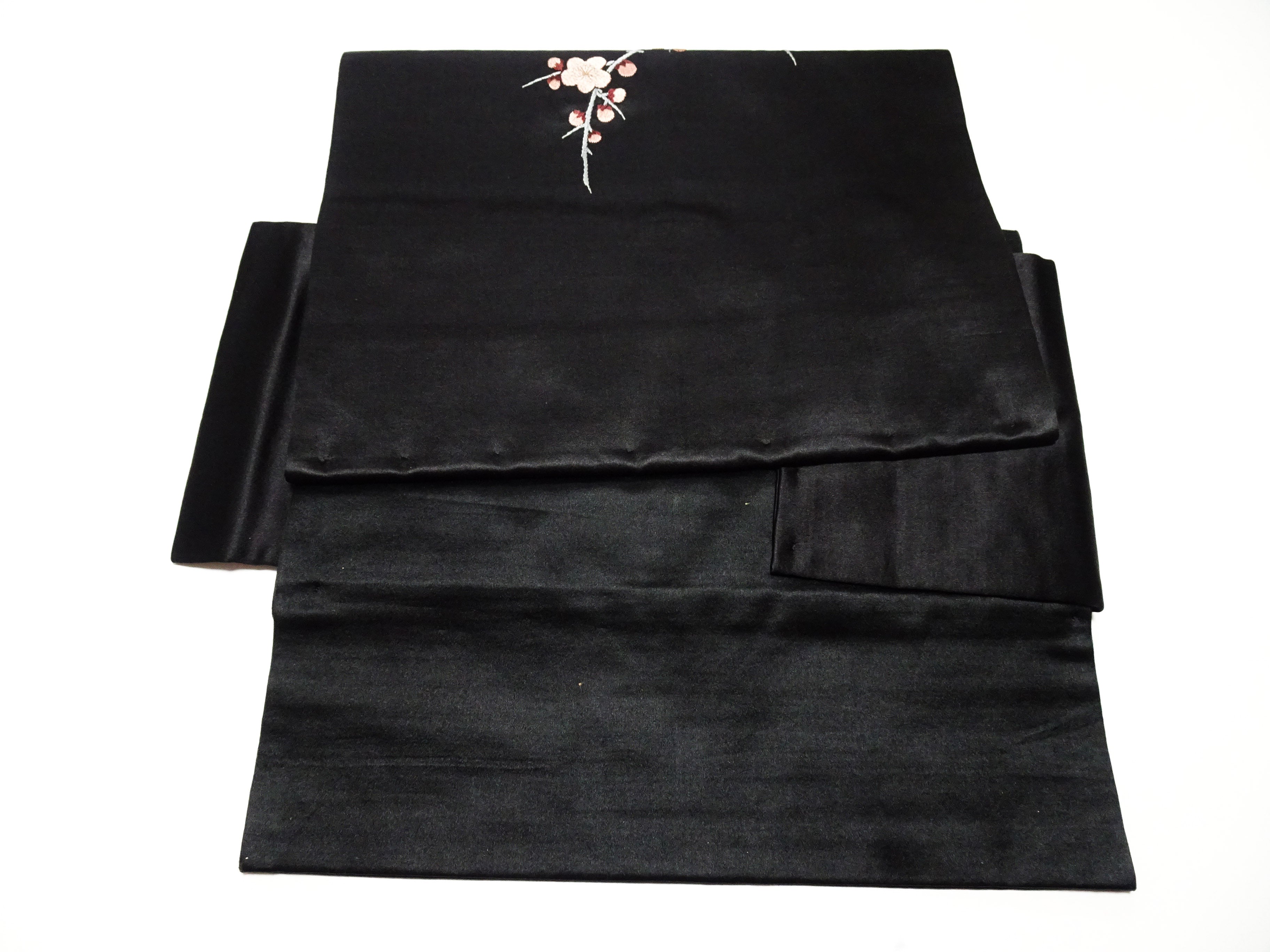 Japanese Kimono Silk Antique Two-piece Nagoya Obi Exquisite Japanese hand embroidery 17719