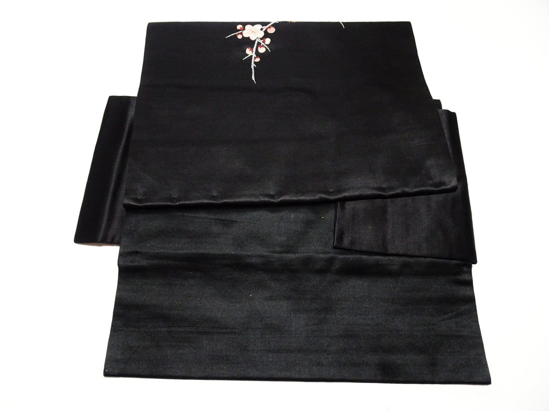 Japanese Kimono Silk Antique Two-piece Nagoya Obi Exquisite Japanese hand embroidery 17719