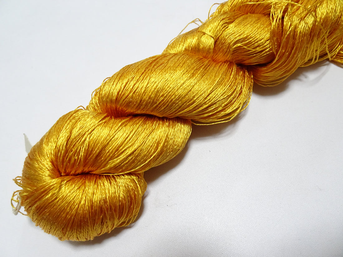 Japanese Vintage Twisted Silk Thread Embroidery 19445