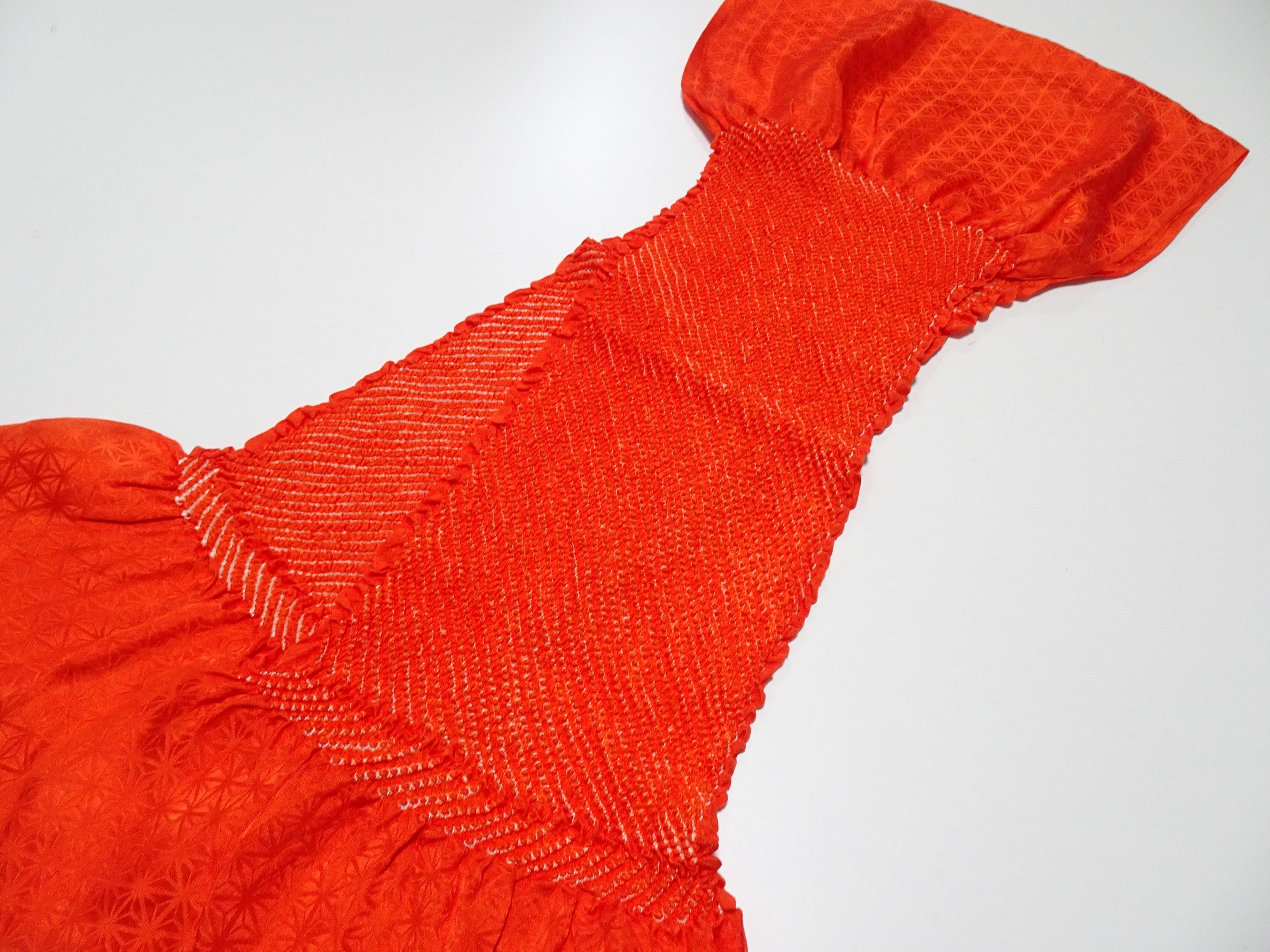 Japanese Kimono Silk Obi Age Shibori  18051